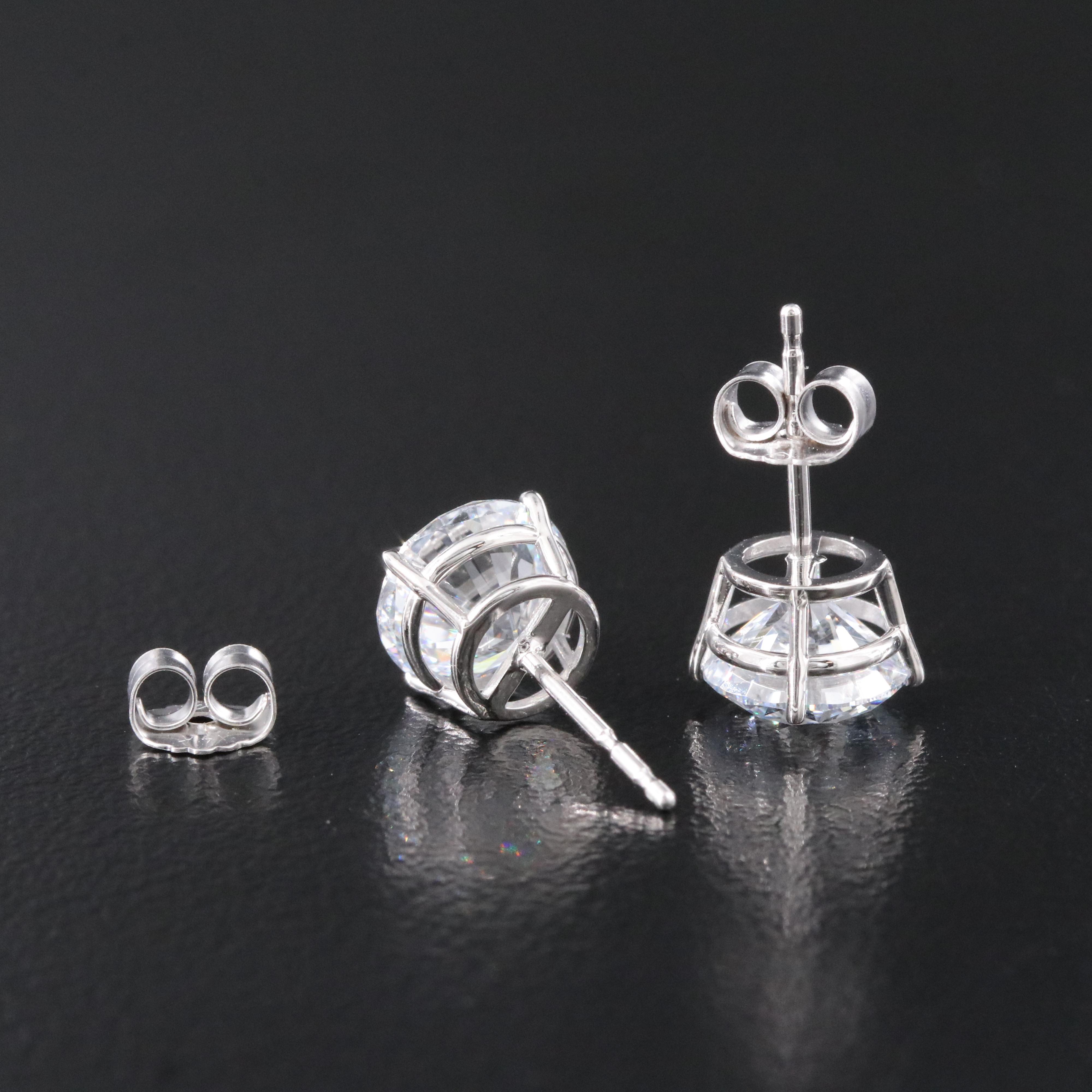 14K 3.10 CTW Lab Grown Diamond Stud Earrings