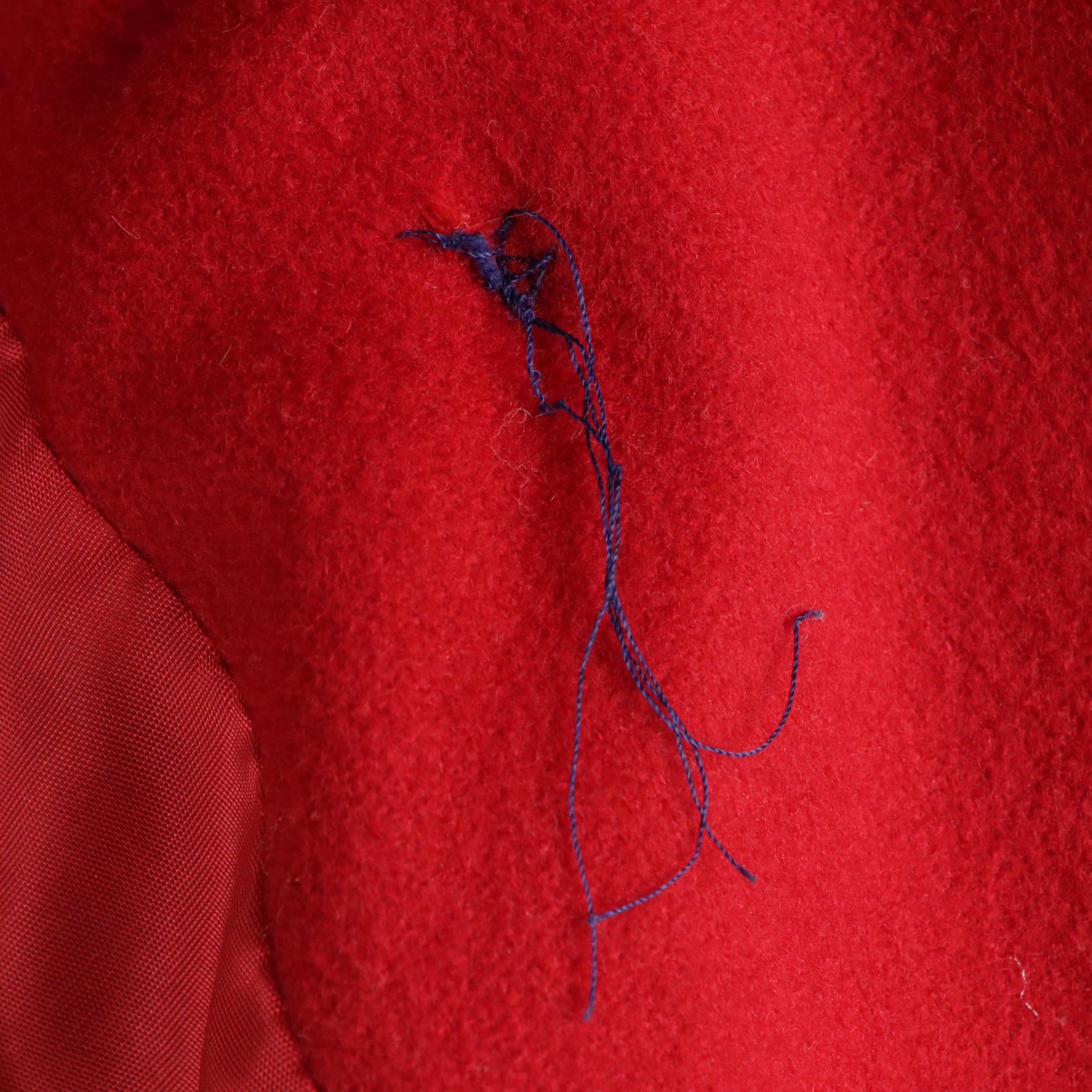 Loro Piana for Christian Dior Cherry Red Wool Coat