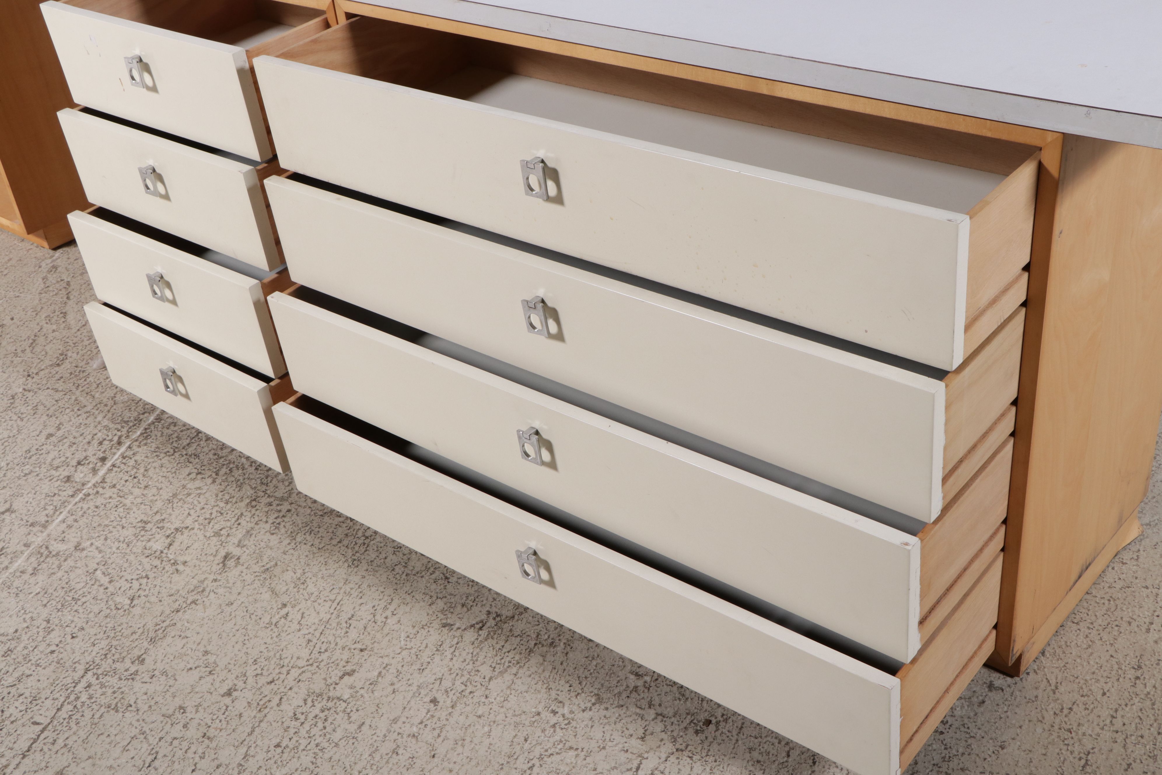 Jack Cartwright for Founders Mid Century Modern Style Birch and Laminate Desk