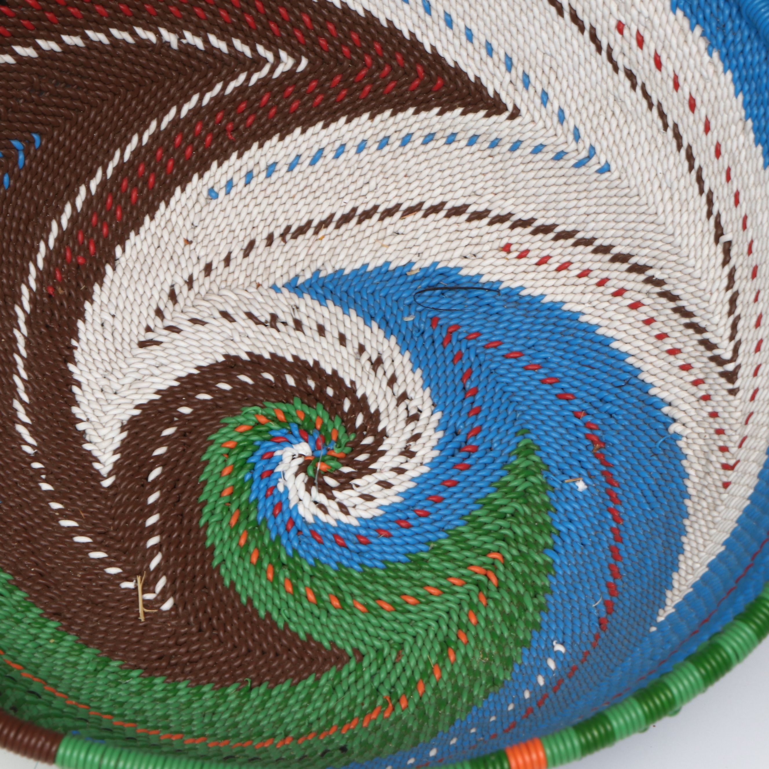 Mathombi Ntsheingase with Other Zulu Telephone Wire Baskets