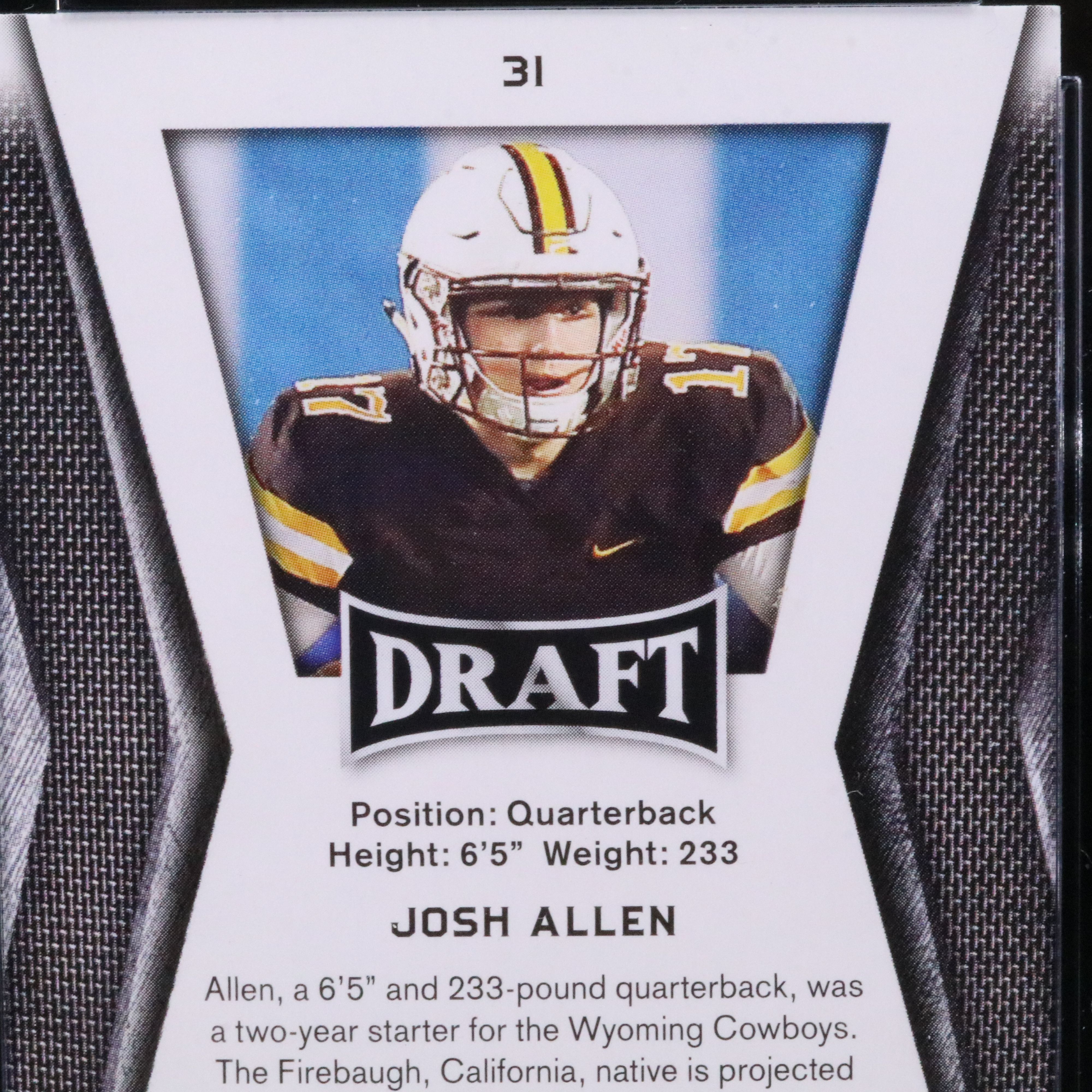 2018 Leaf Josh Allen Rookie Year Football Card Graded CGC 10