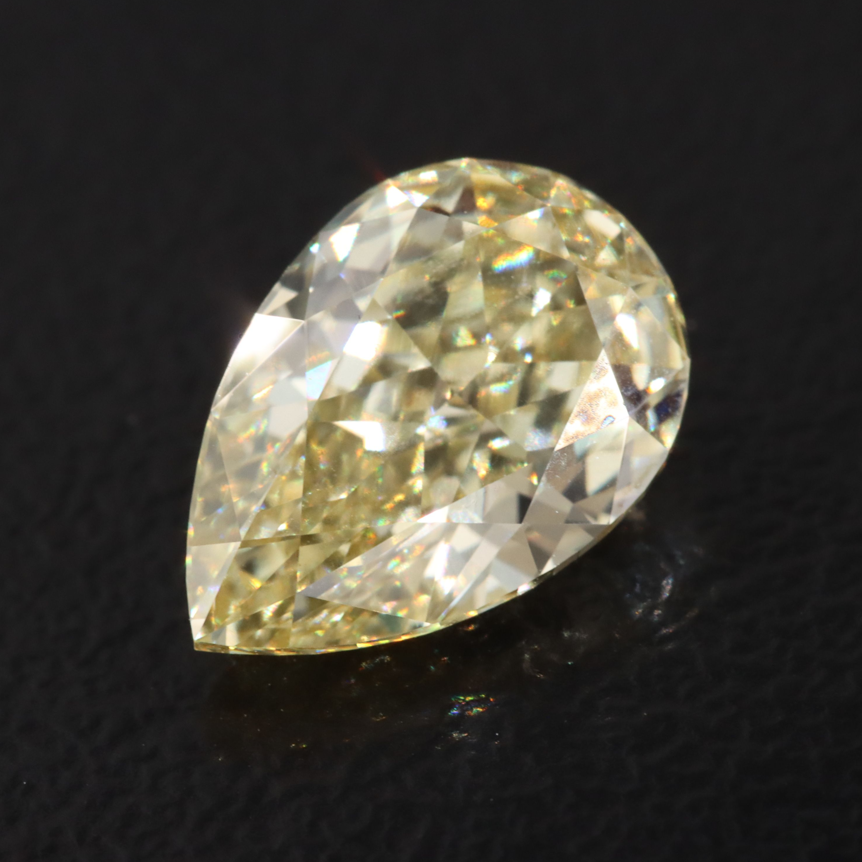 Loose 2.08 CT Lab Grown Fancy Yellow Diamond with IGI Report