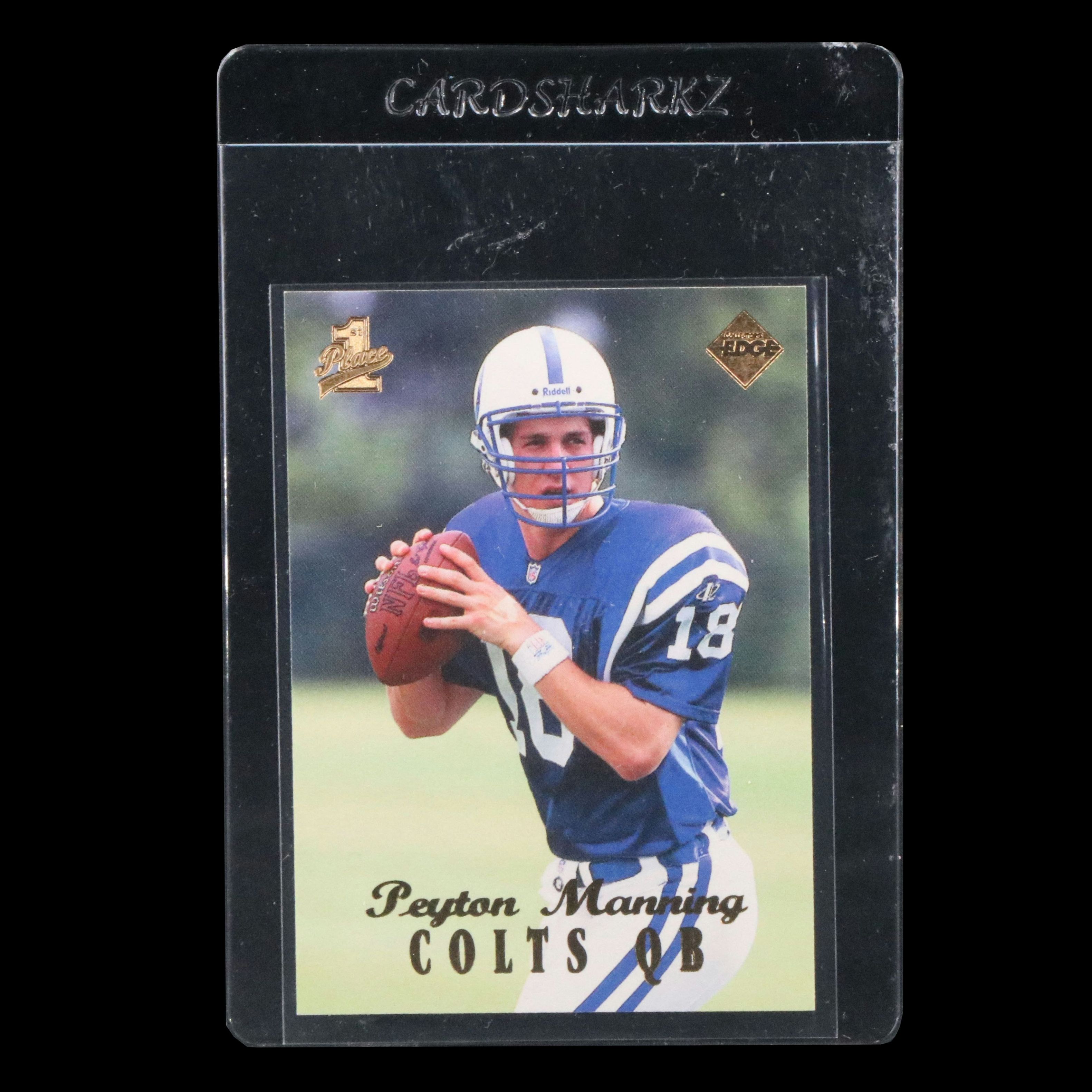 1998 Collector’s Edge 1st Place Peyton Manning Rookie Football Card