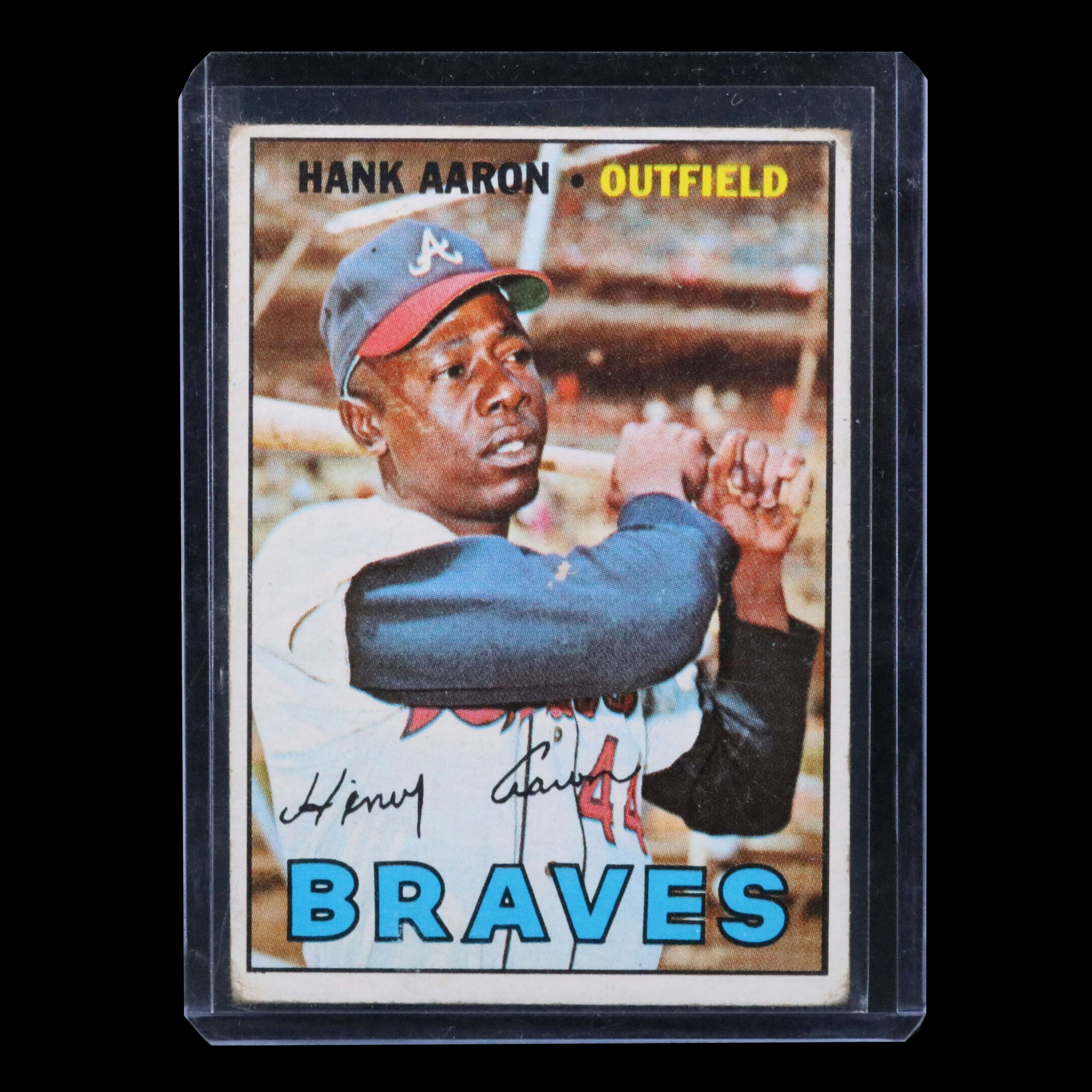 1967 Topps Hank Aaron Atlanta Braves Baseball Card
