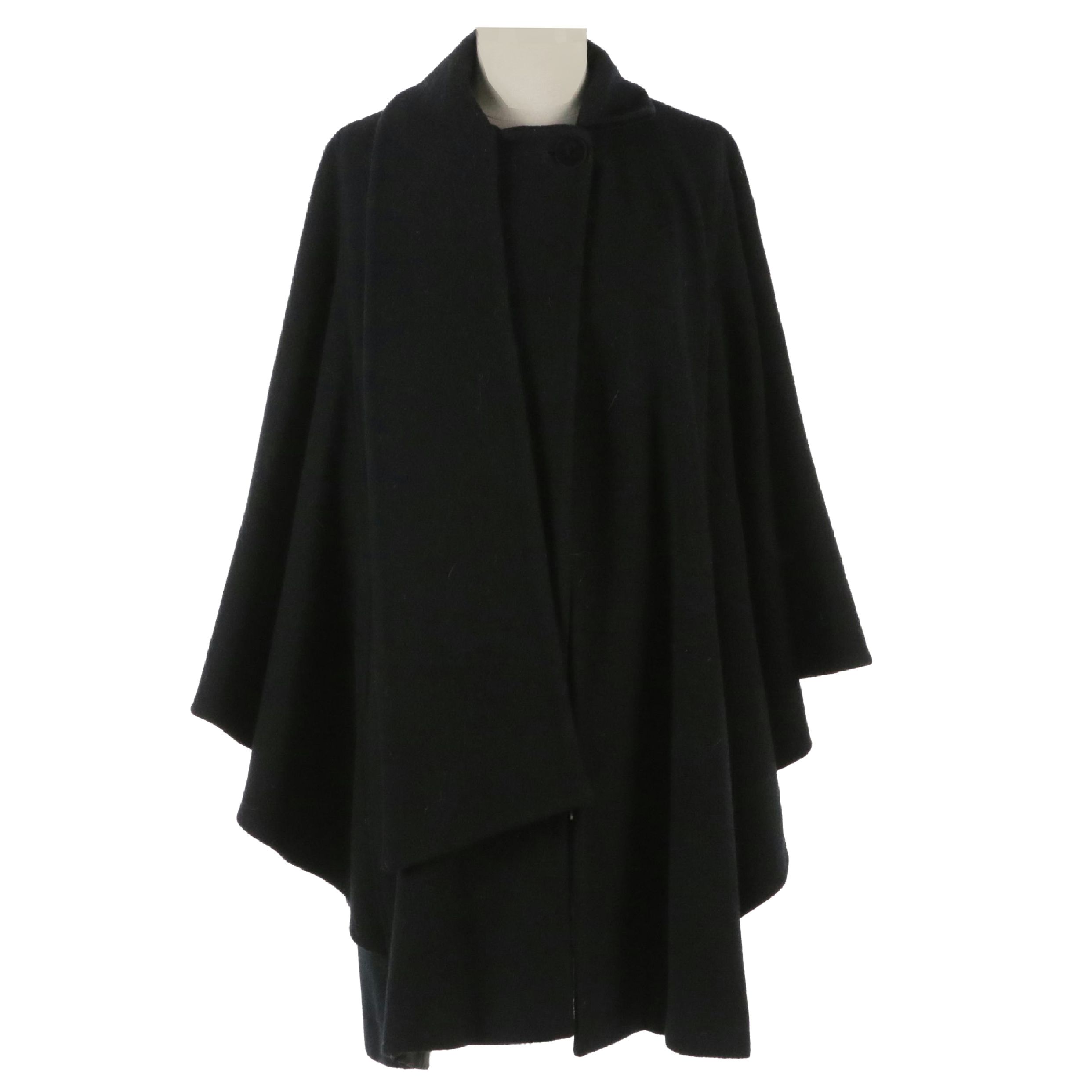 Albert Nipon Studio Wool Cape Coat