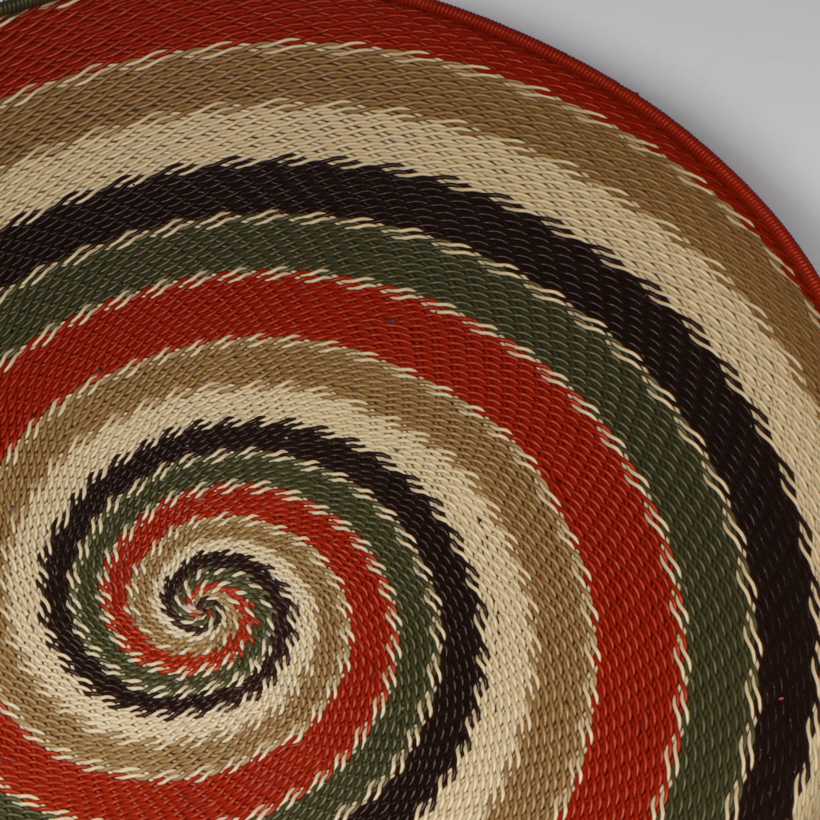 South African Zulu Peoples Telephone and Copper Wire Baskets