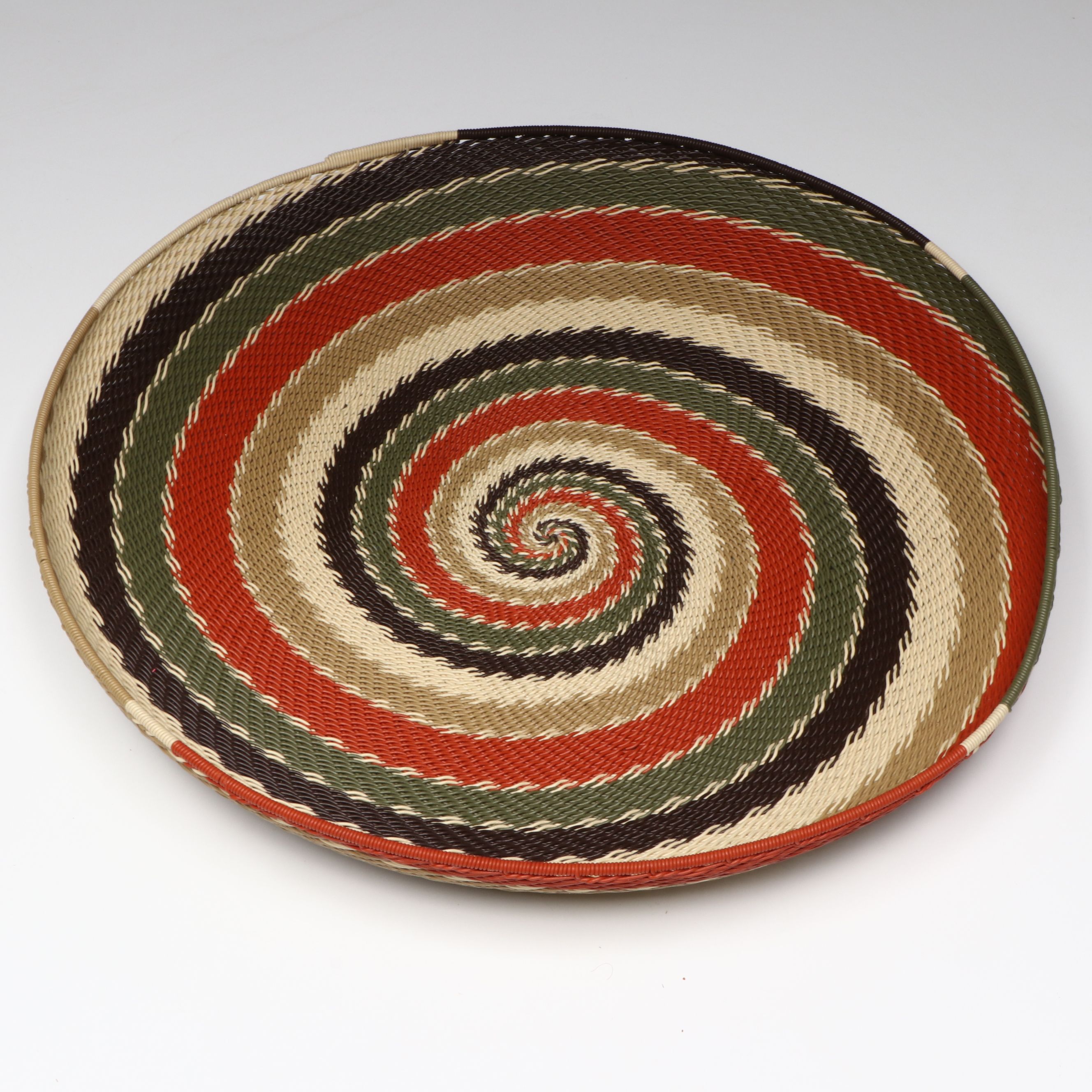 South African Zulu Peoples Telephone and Copper Wire Baskets