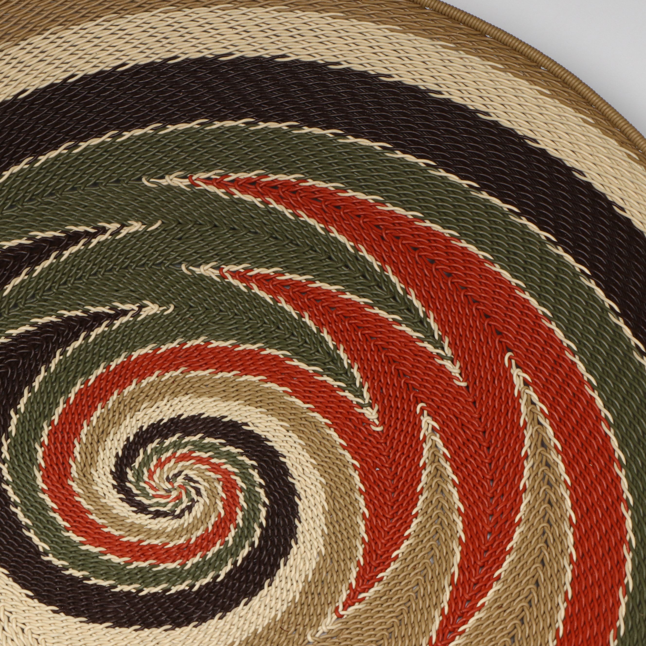 South African Zulu Peoples Telephone and Copper Wire Baskets