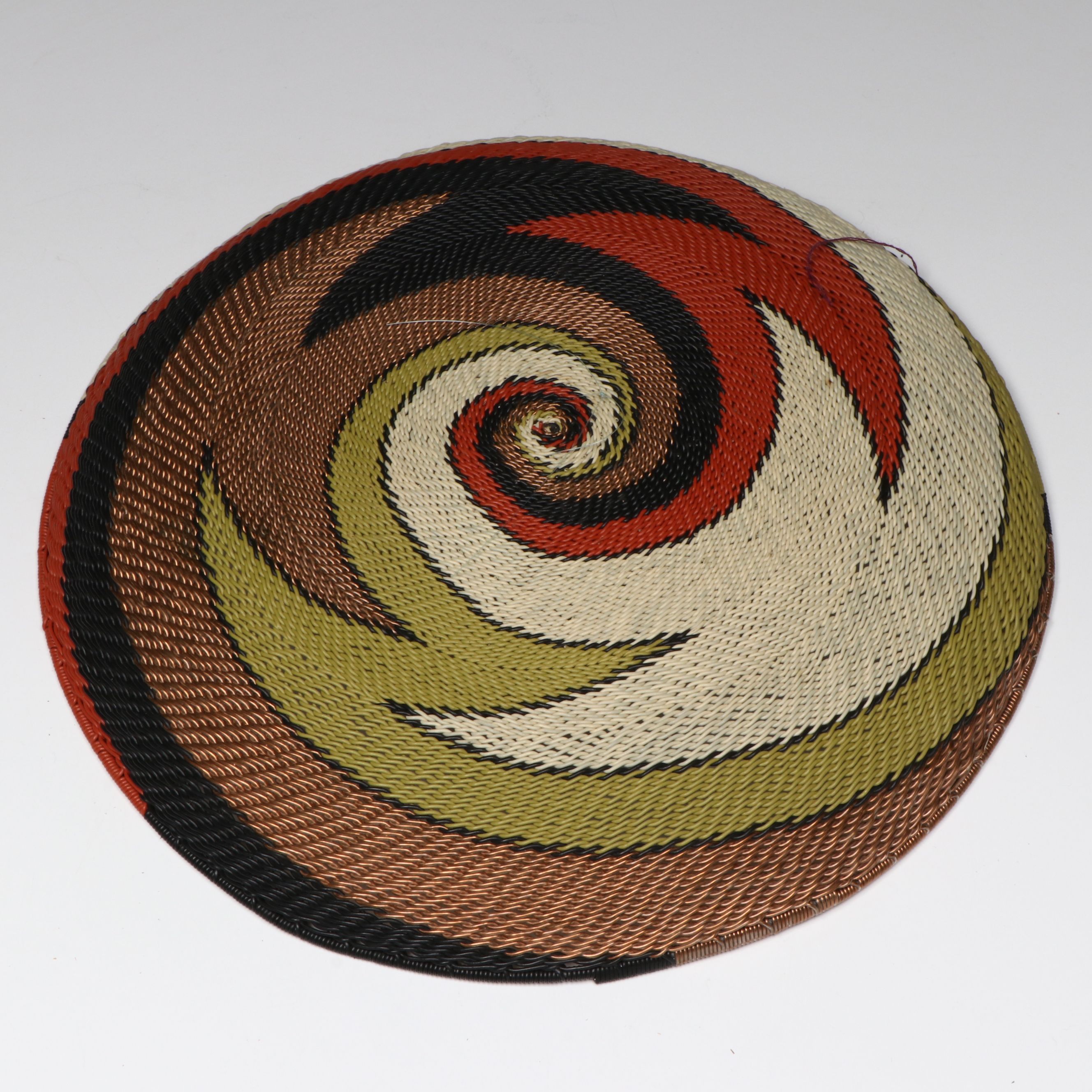 South African Zulu Peoples Telephone and Copper Wire Baskets