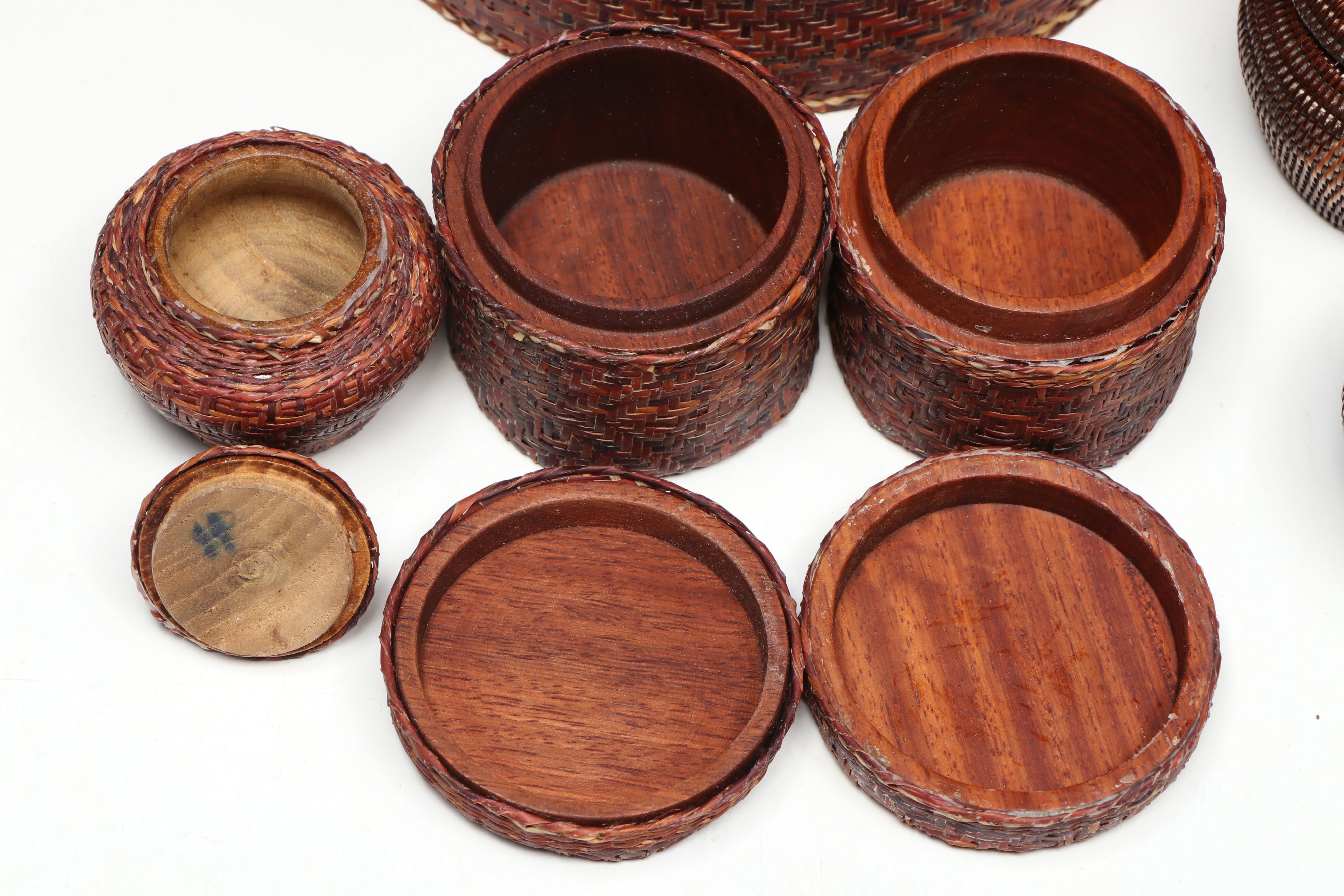 Thai Rattan and Yan Lipao Fern Betel Nut Sets