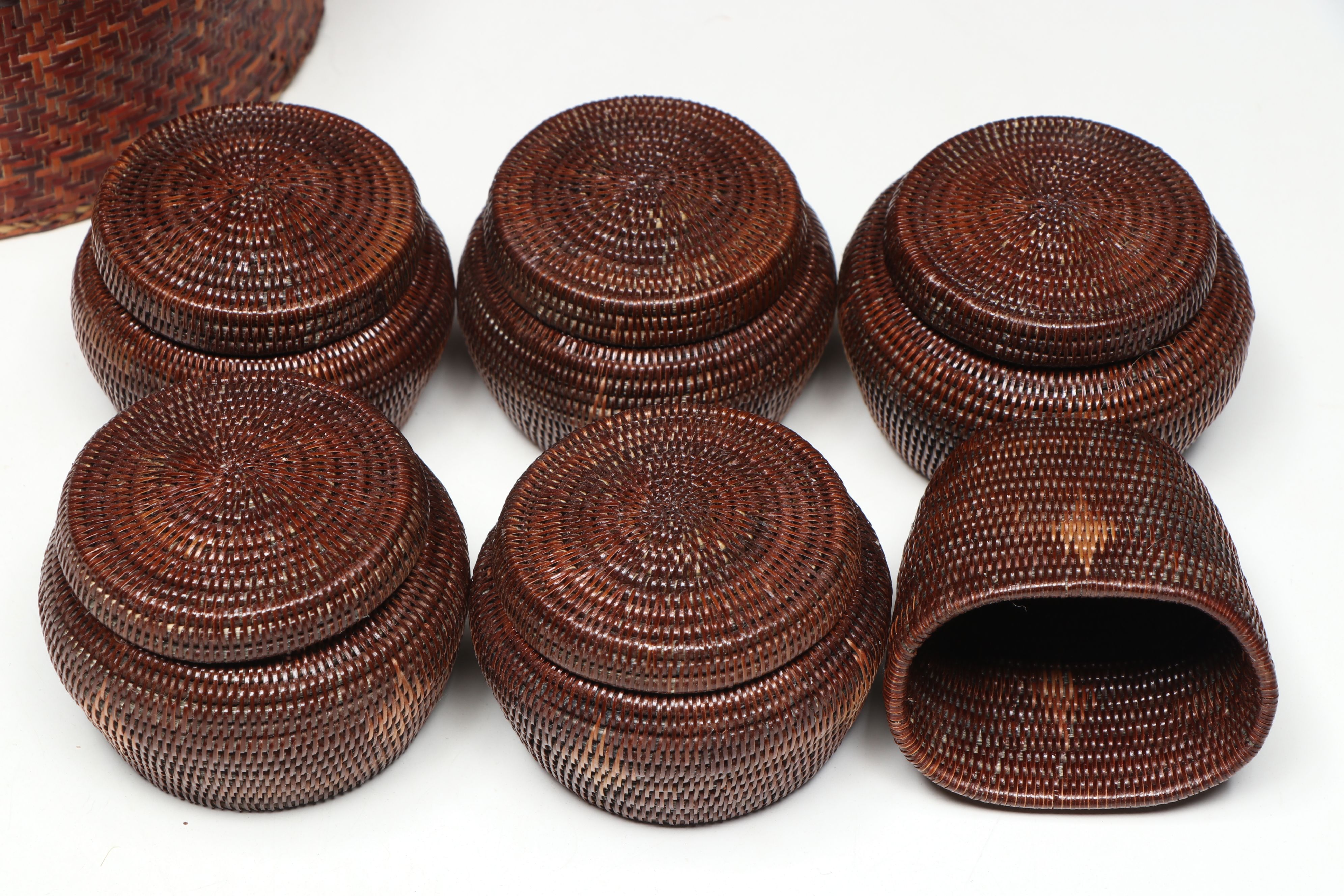 Thai Rattan and Yan Lipao Fern Betel Nut Sets