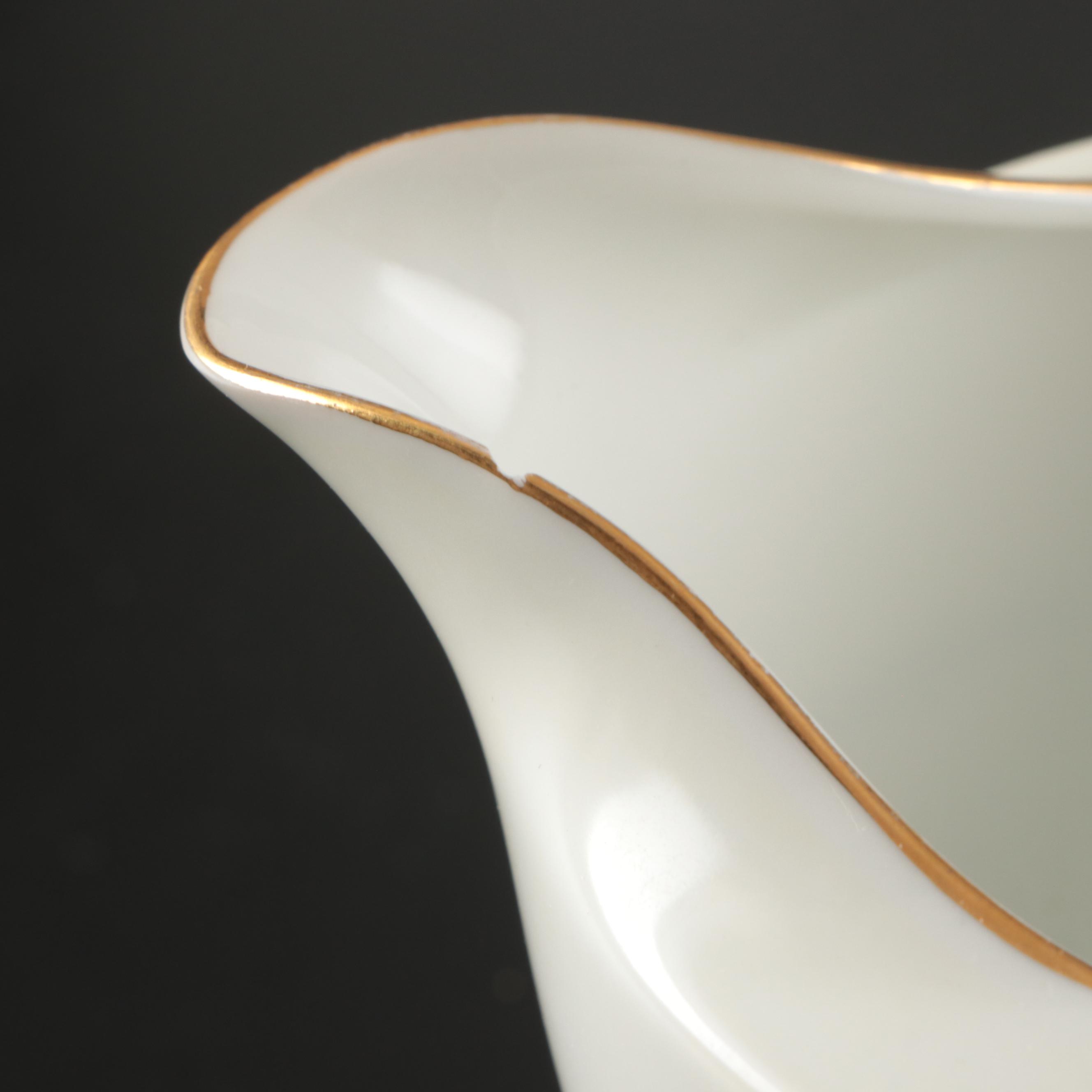 Mikado "Harmony" Porcelain Plates with Creamer and Sugar