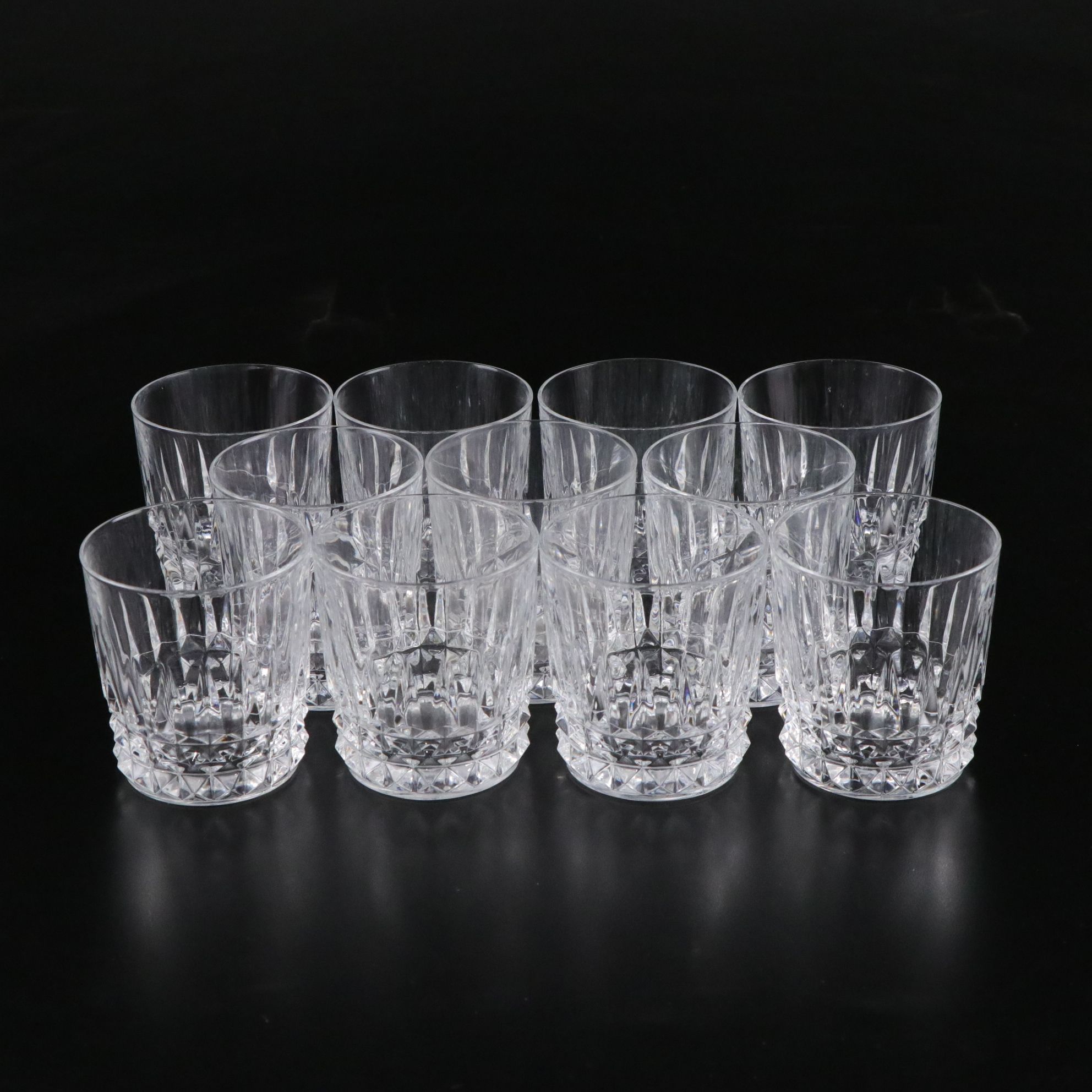 Cristal d'Arques Durand "Longchamp" Crystal Water Goblets, Brandy Glasses & More
