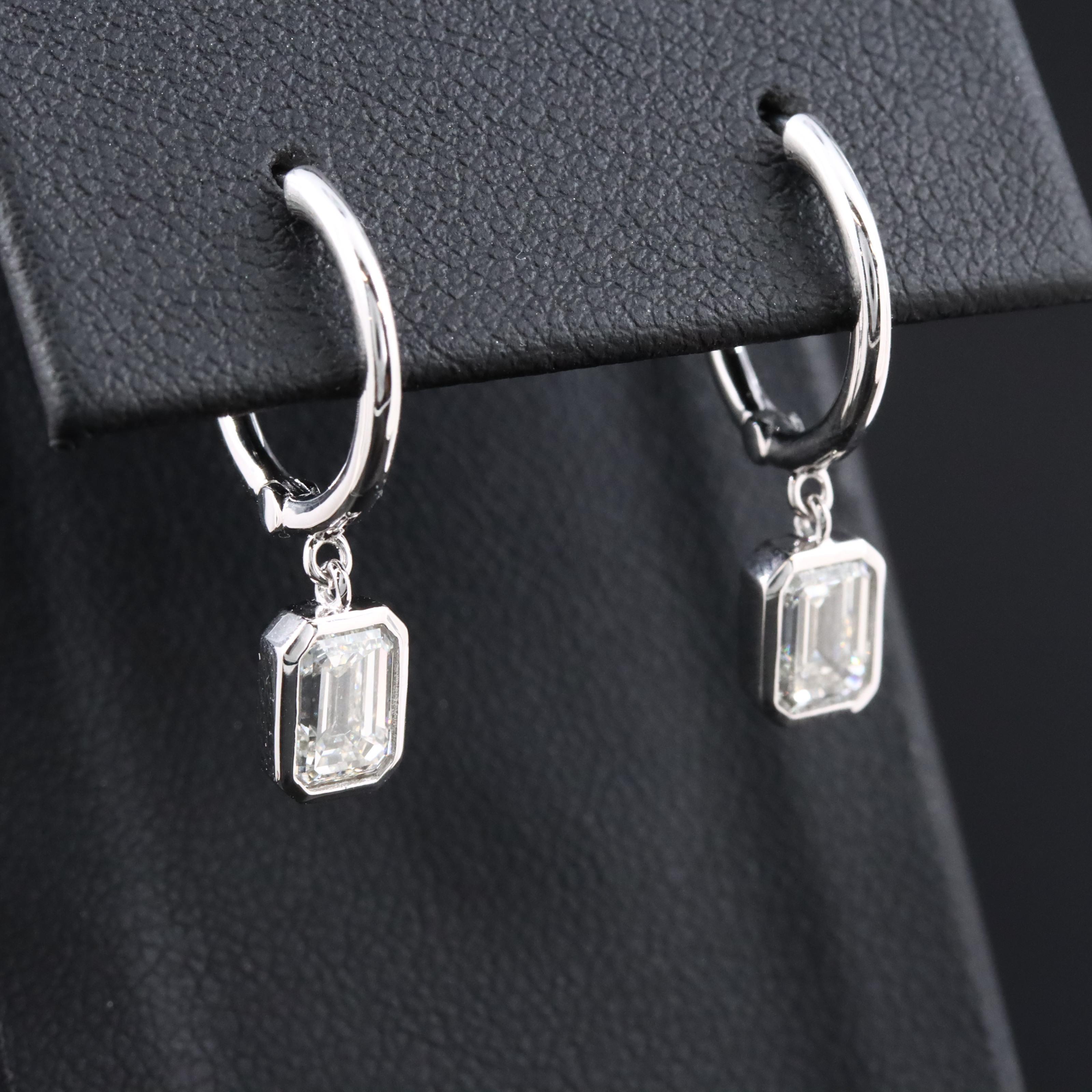 14K 1.50 CTW Lab Grown Diamond Drop Earrings