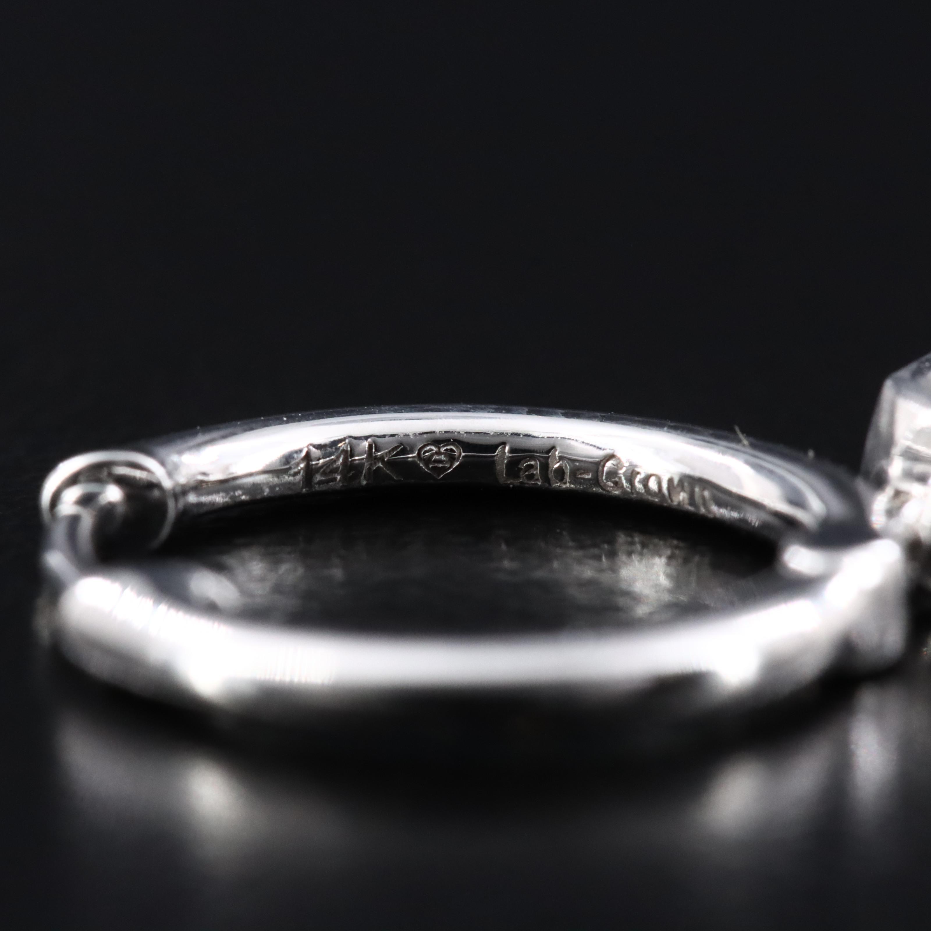 14K 1.50 CTW Lab Grown Diamond Drop Earrings