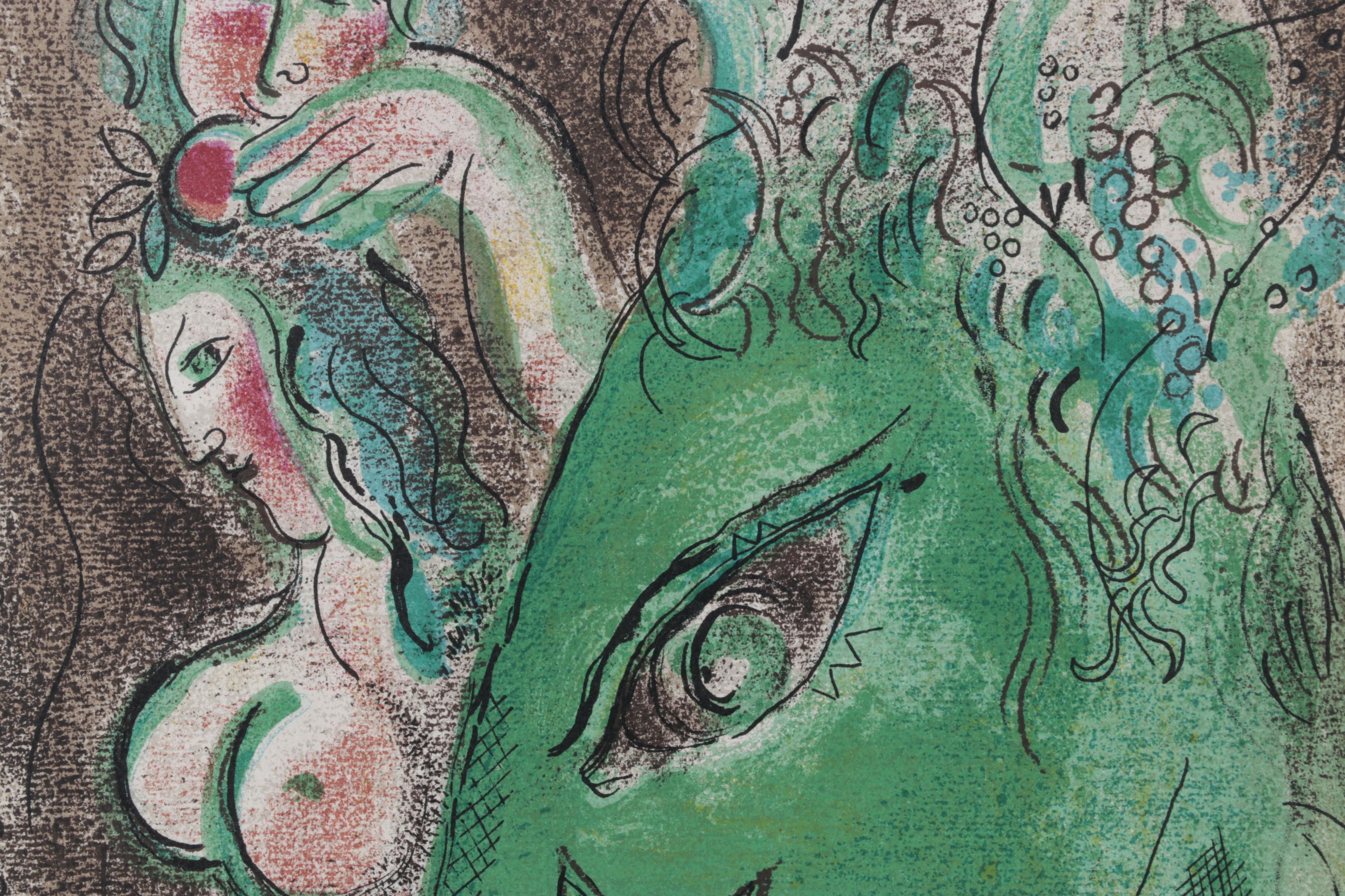 Marc Chagall Color Lithograph "Paradise" for "Verve", 1960