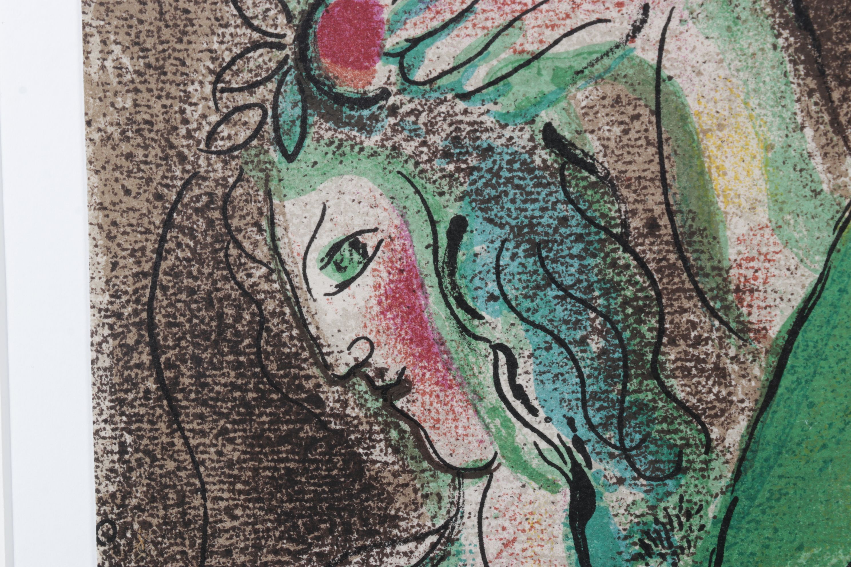 Marc Chagall Color Lithograph "Paradise" for "Verve", 1960