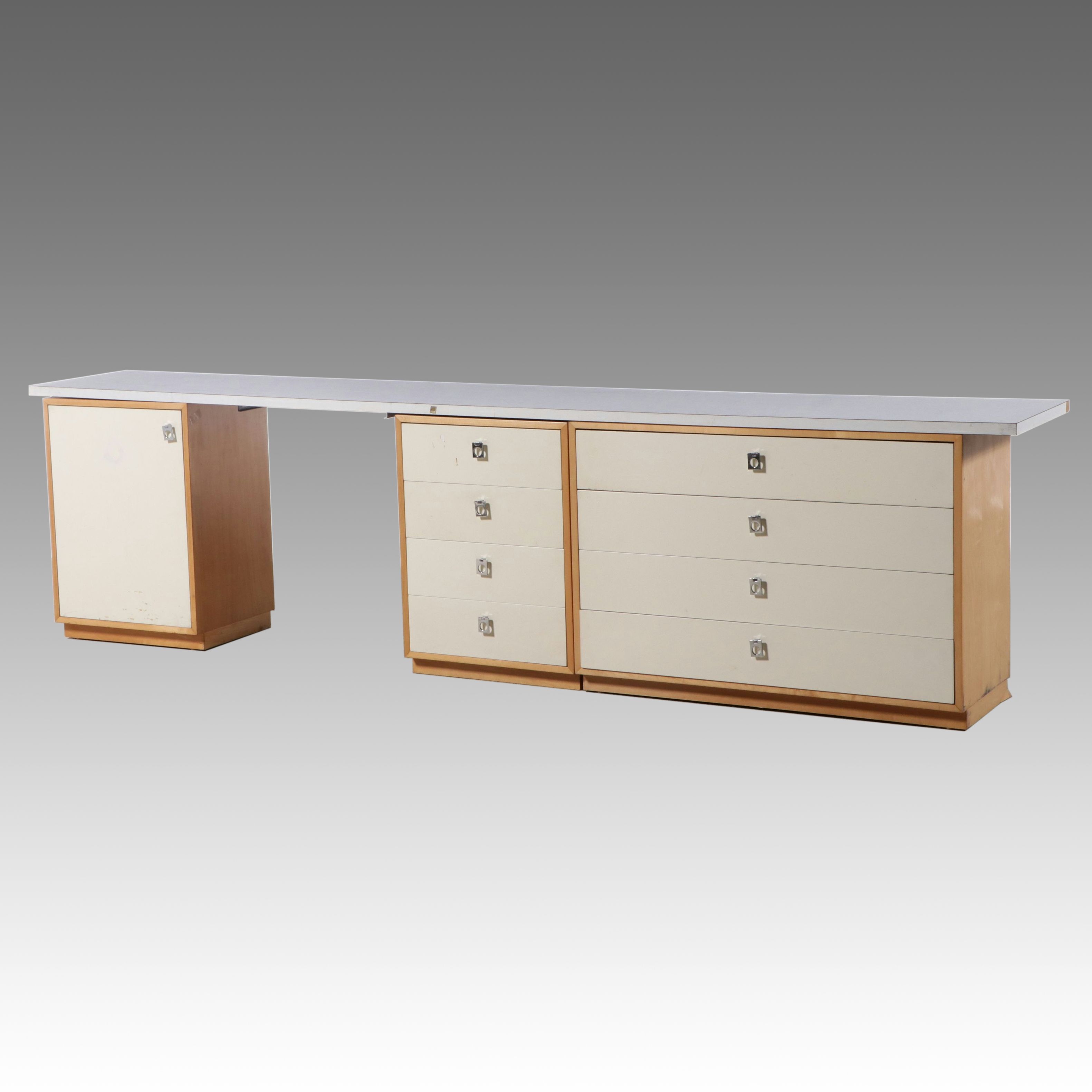 Jack Cartwright for Founders Mid Century Modern Style Birch and Laminate Desk