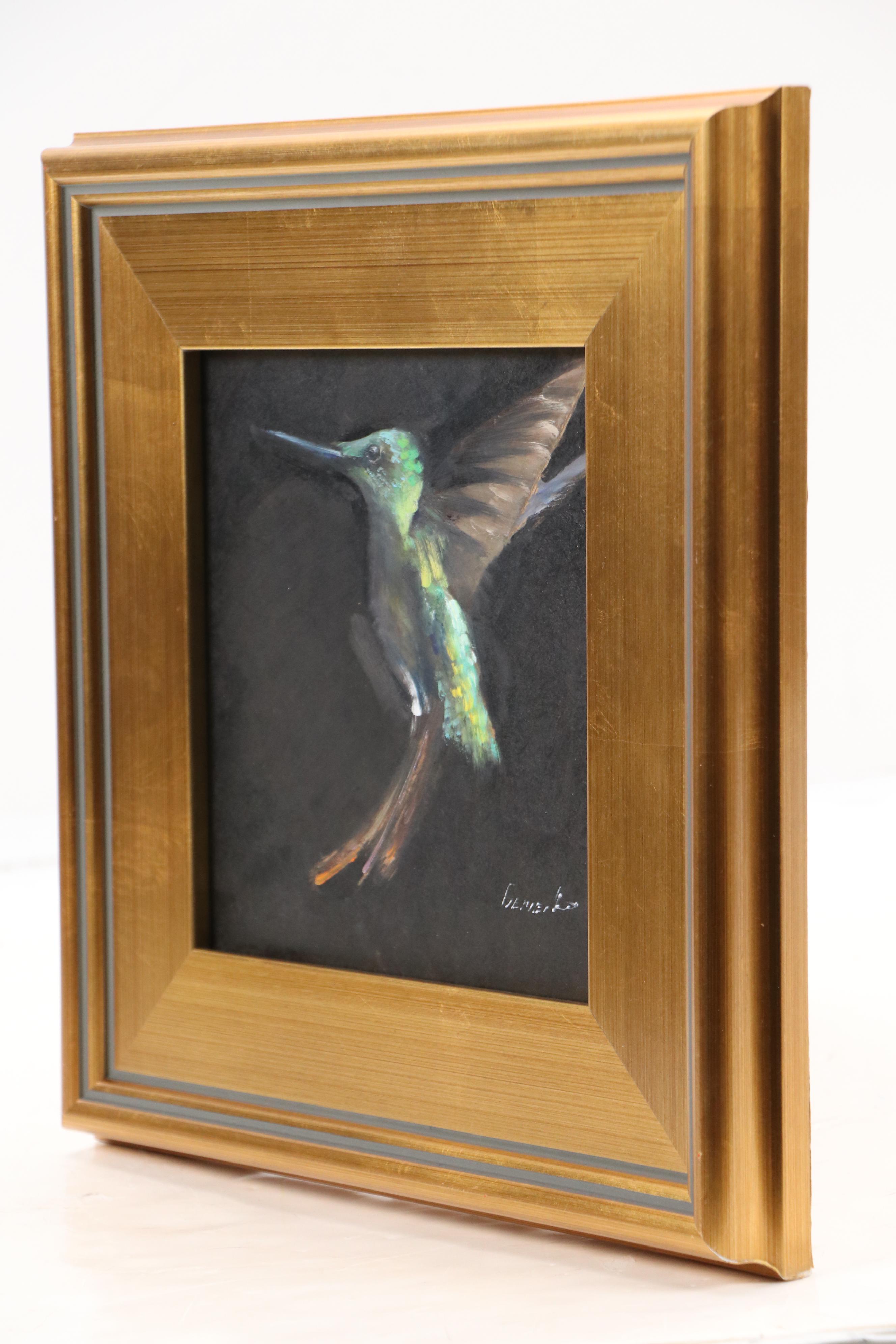 Natalie Demenko Oil Painting of a Hummingbird, 2025