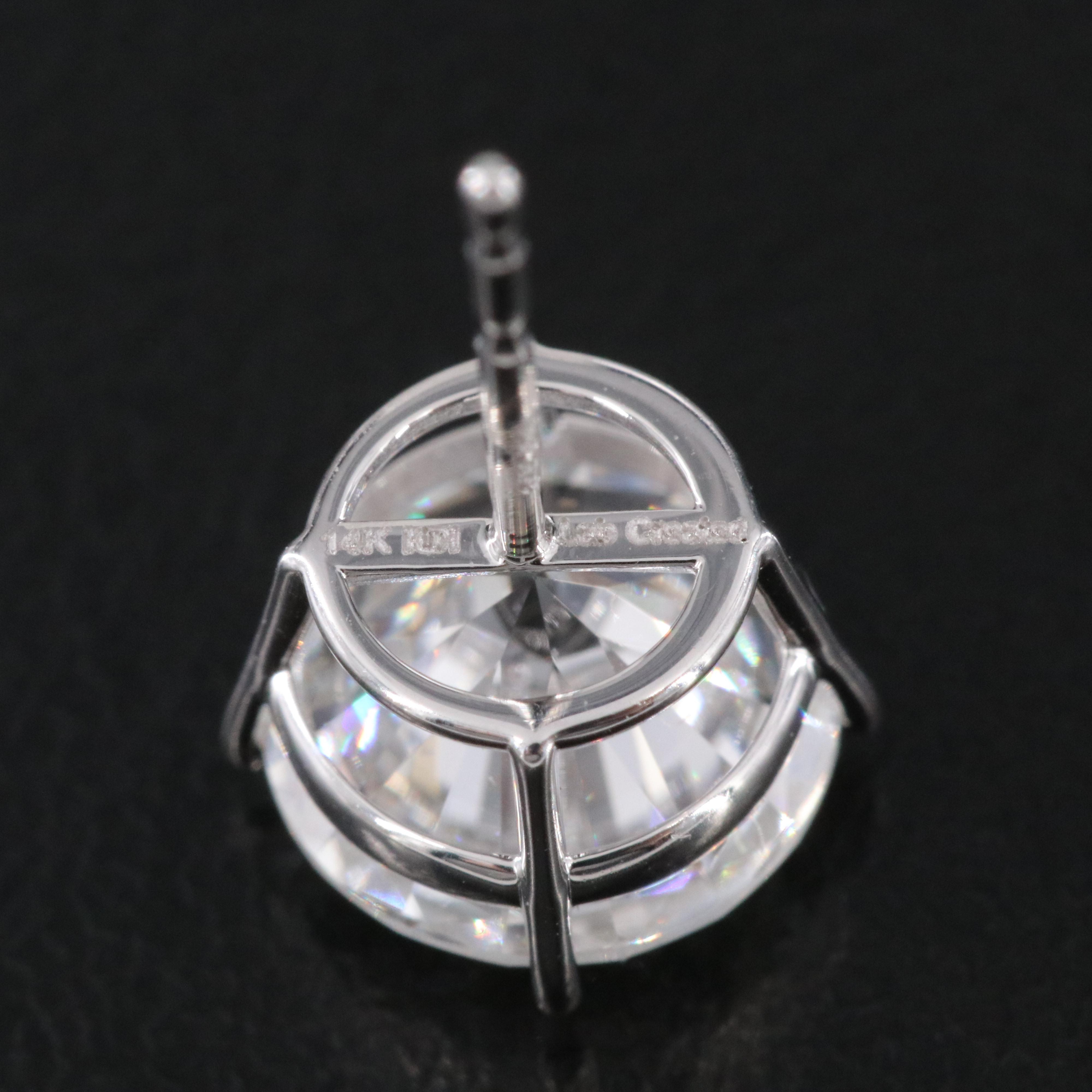 14K 4.00 CTW Lab Grown Diamond Stud Earrings