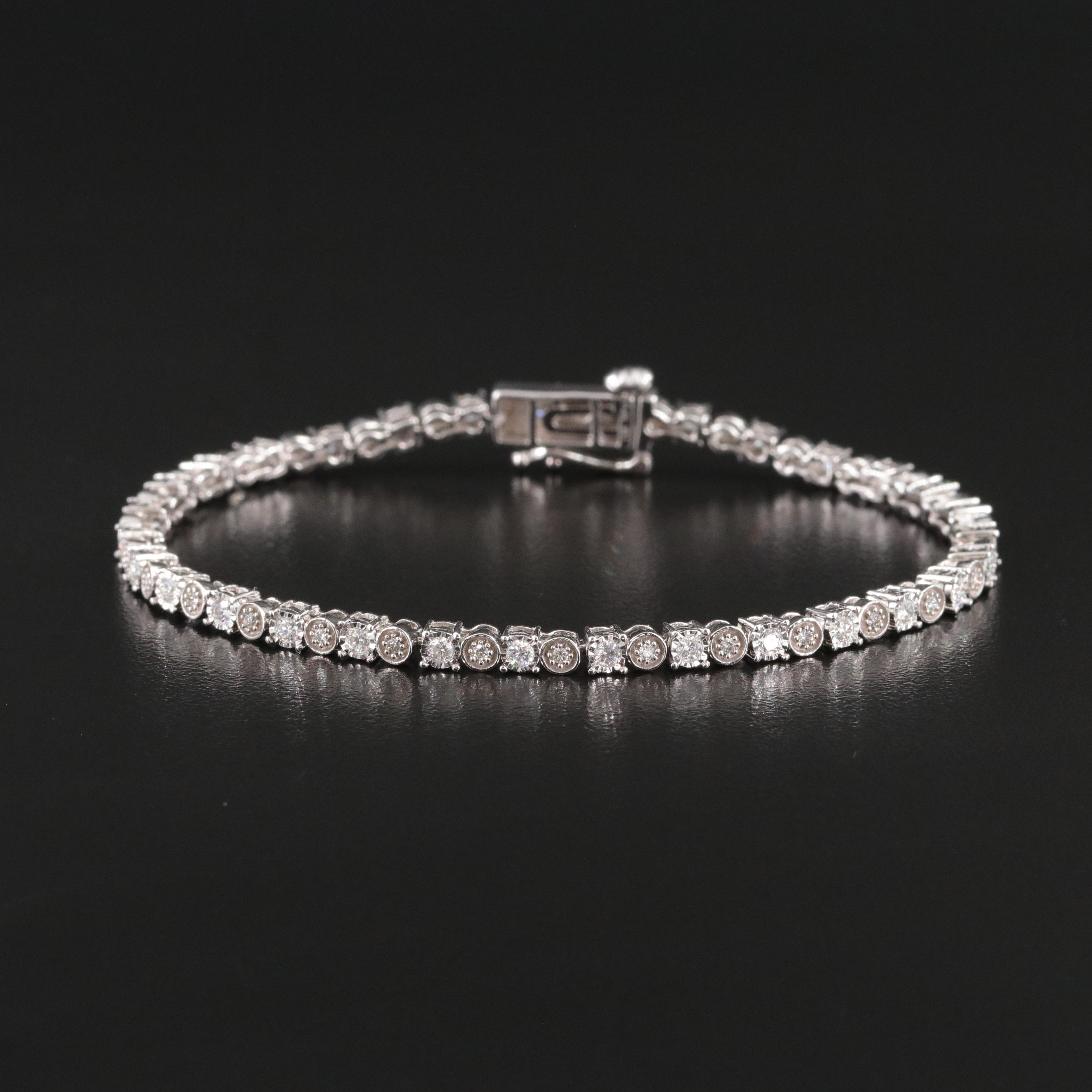 14K 1.02 CTW Diamond Line Bracelet