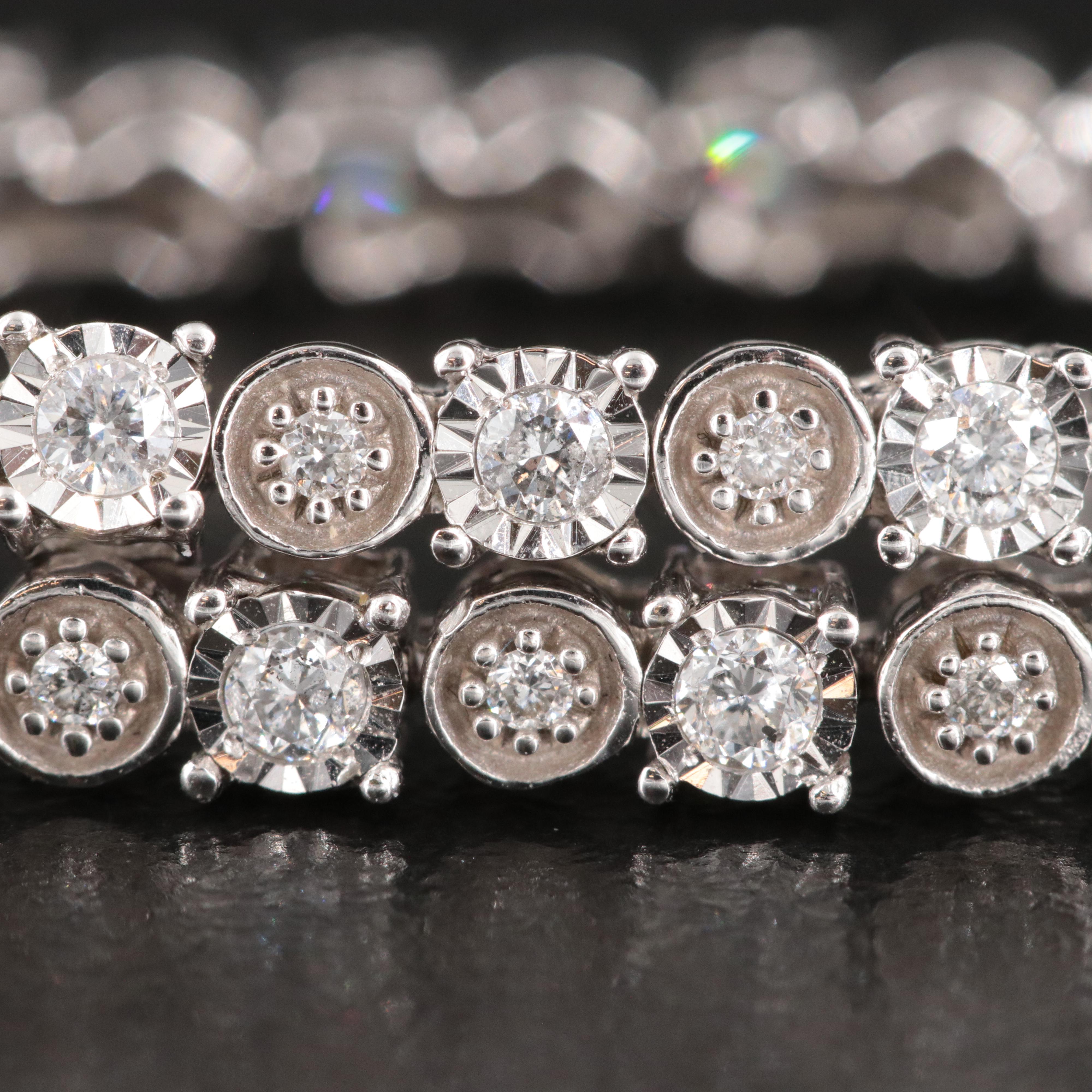 14K 1.02 CTW Diamond Line Bracelet