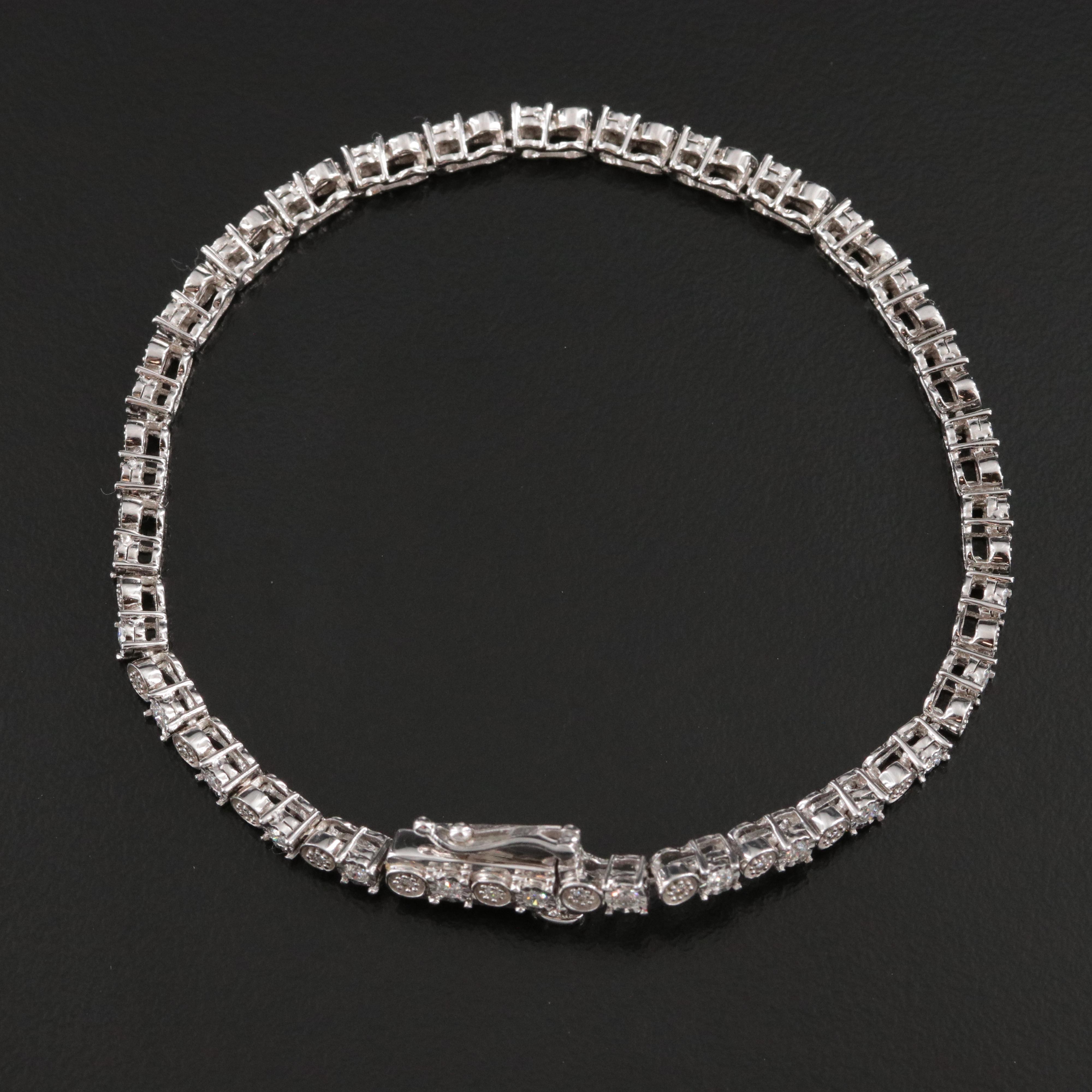 14K 1.02 CTW Diamond Line Bracelet