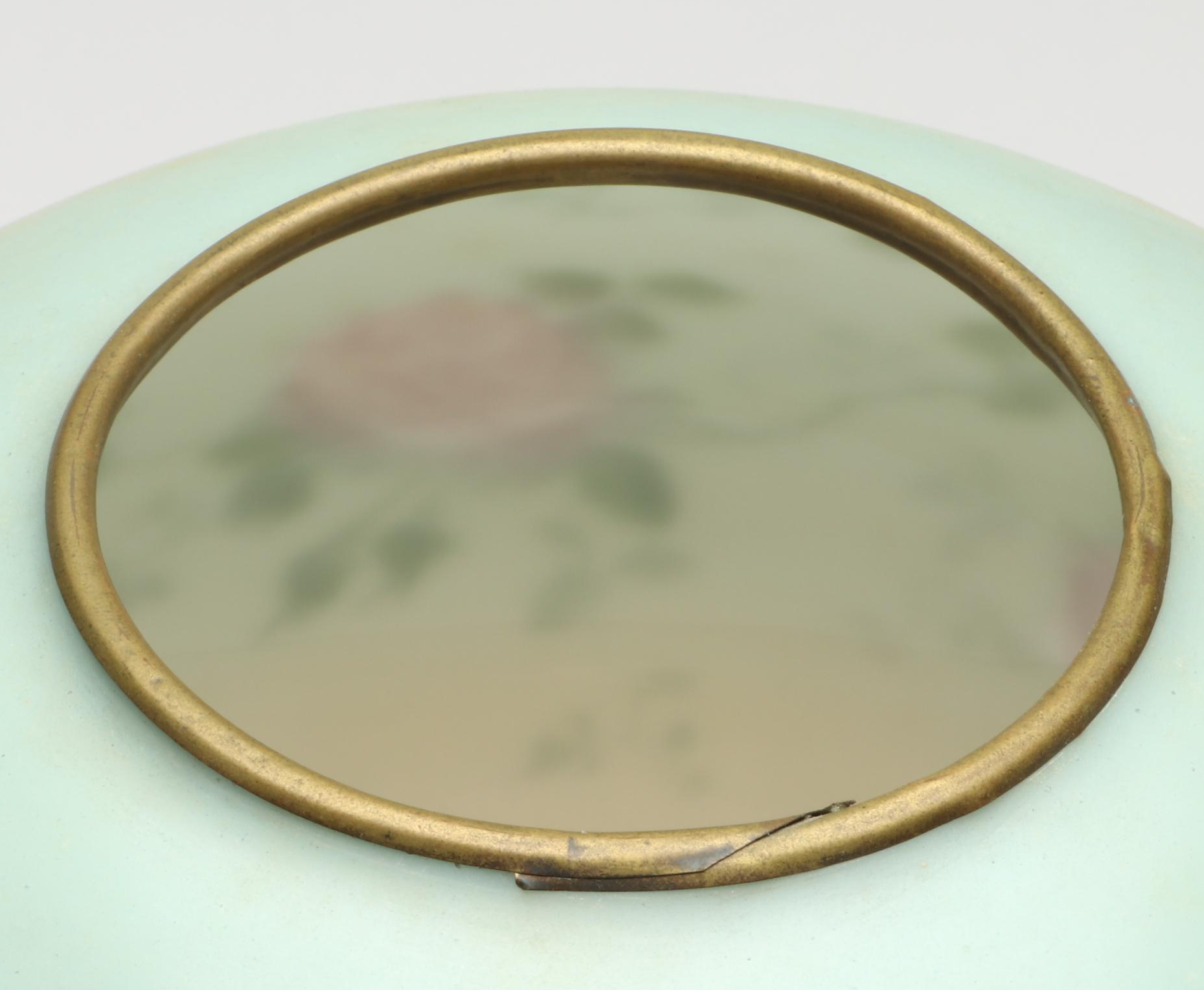 Victorian Style Hand-Painted Floral Parlor Lamp, 20th Century