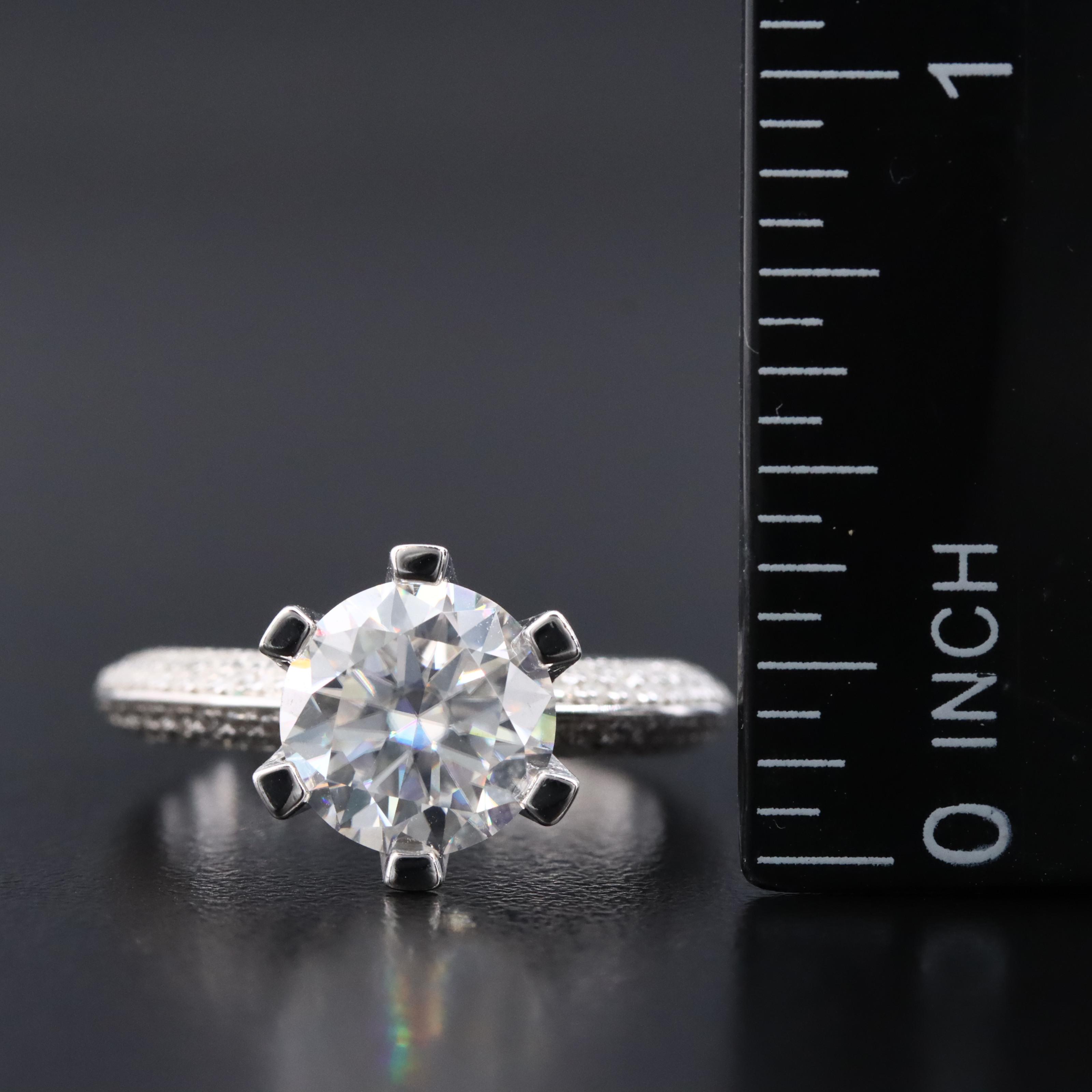 Sterling Moissanite Ring
