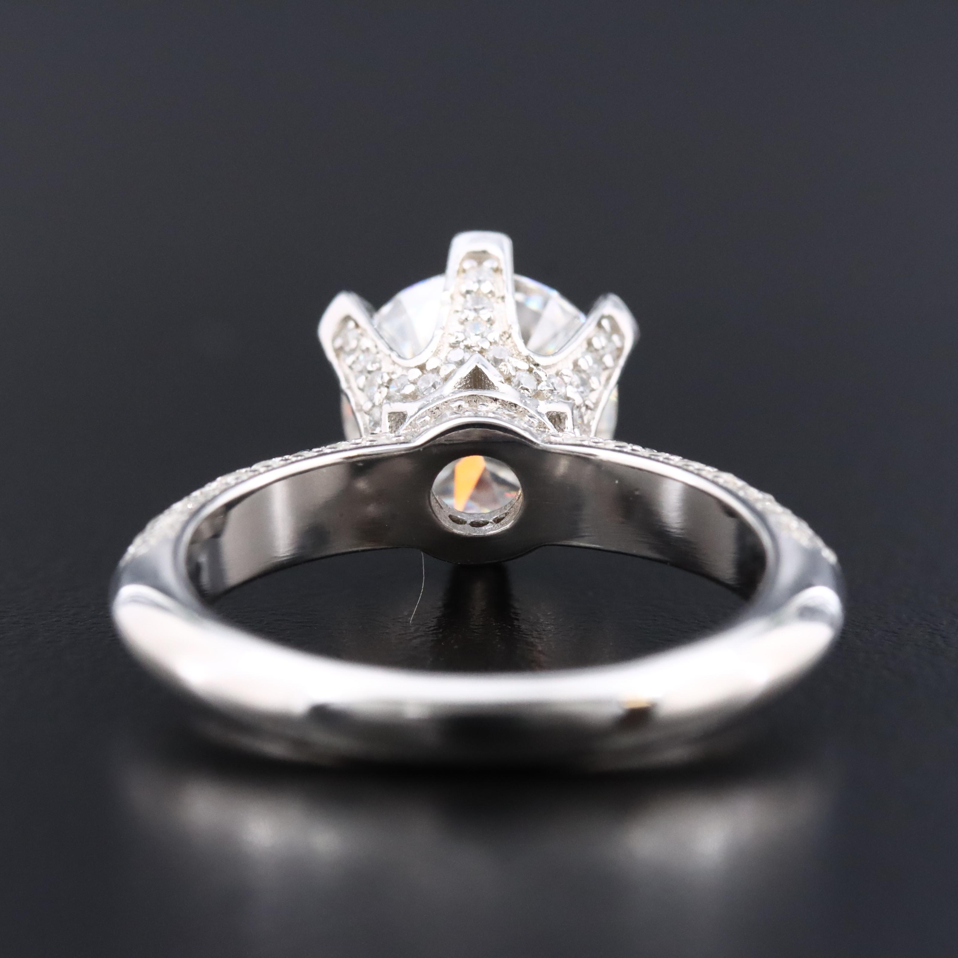 Sterling Moissanite Ring
