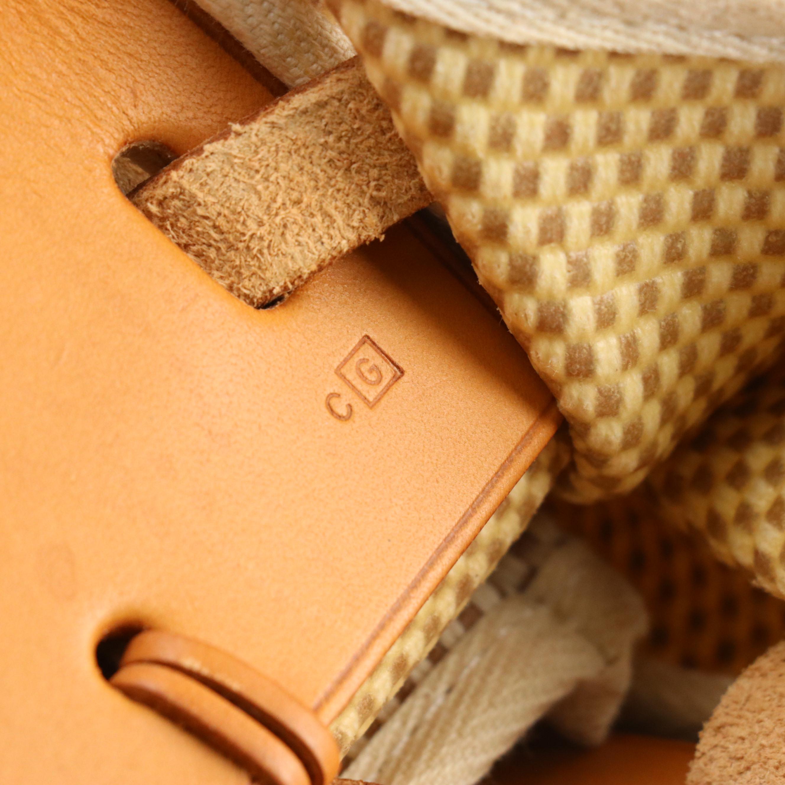 Hermès Herbag Cabas 2-in-1 Tote in Canvas Toile and Vache Leather