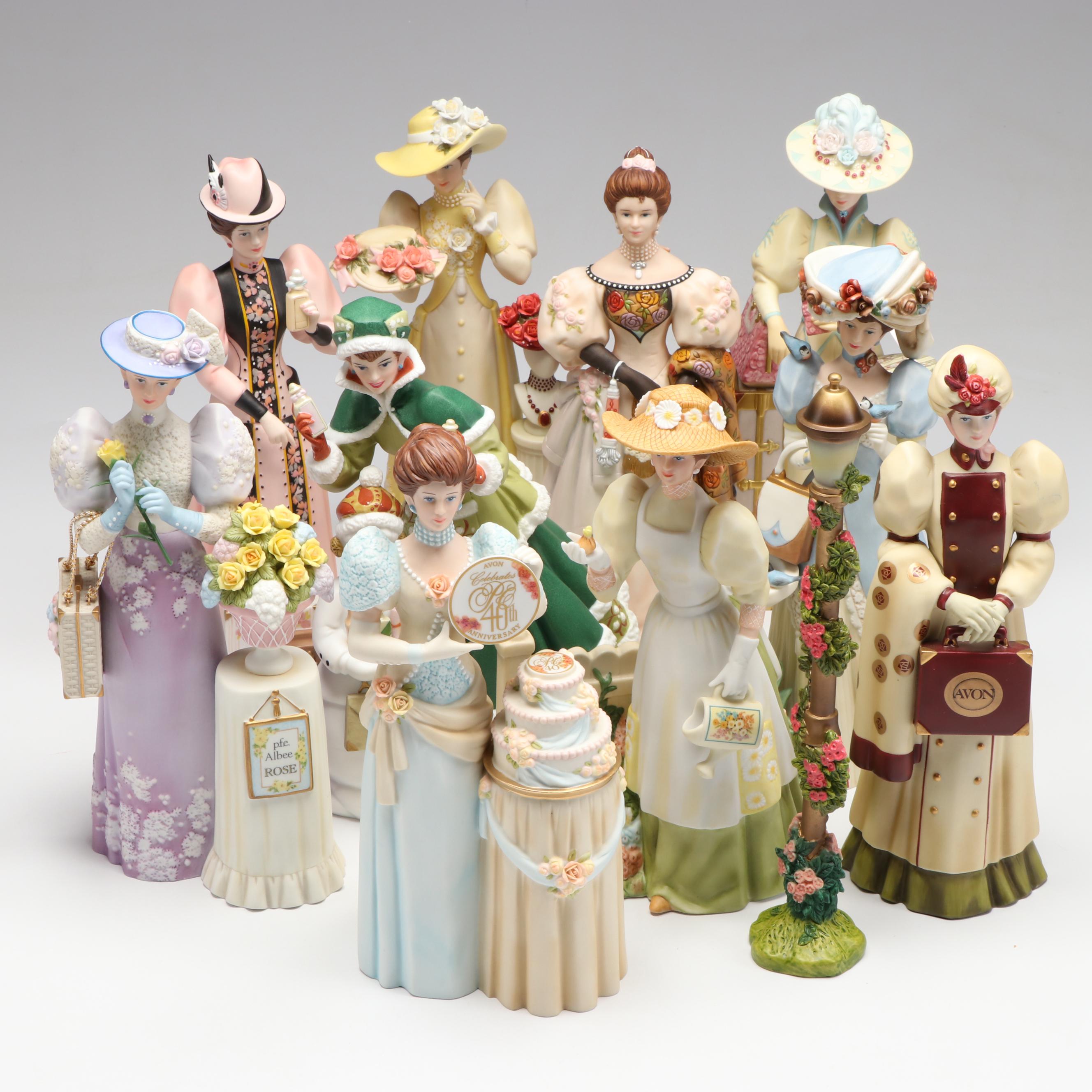 Avon President's Club "Albee Award" Porcelain Figures