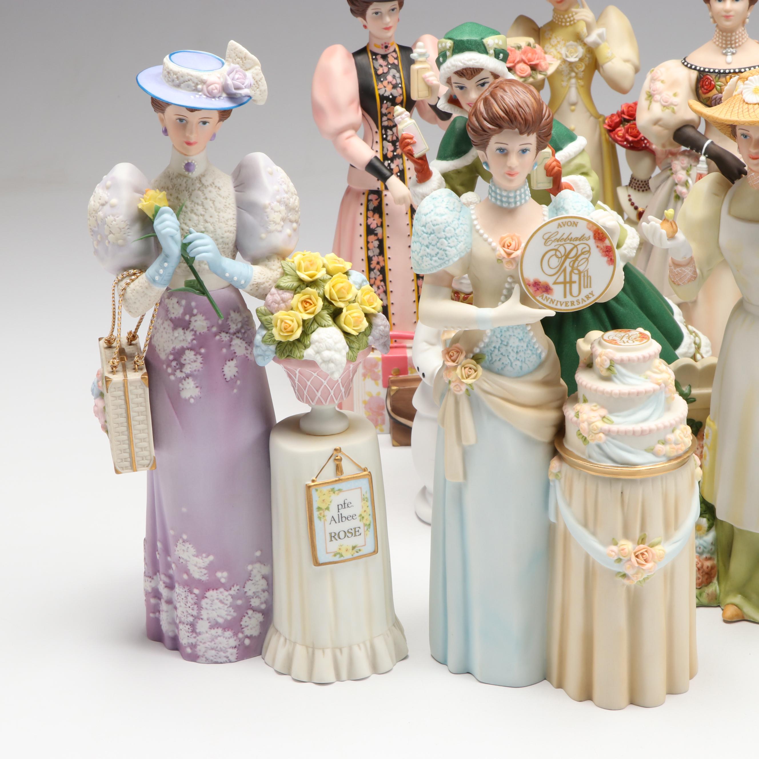 Avon President's Club "Albee Award" Porcelain Figures