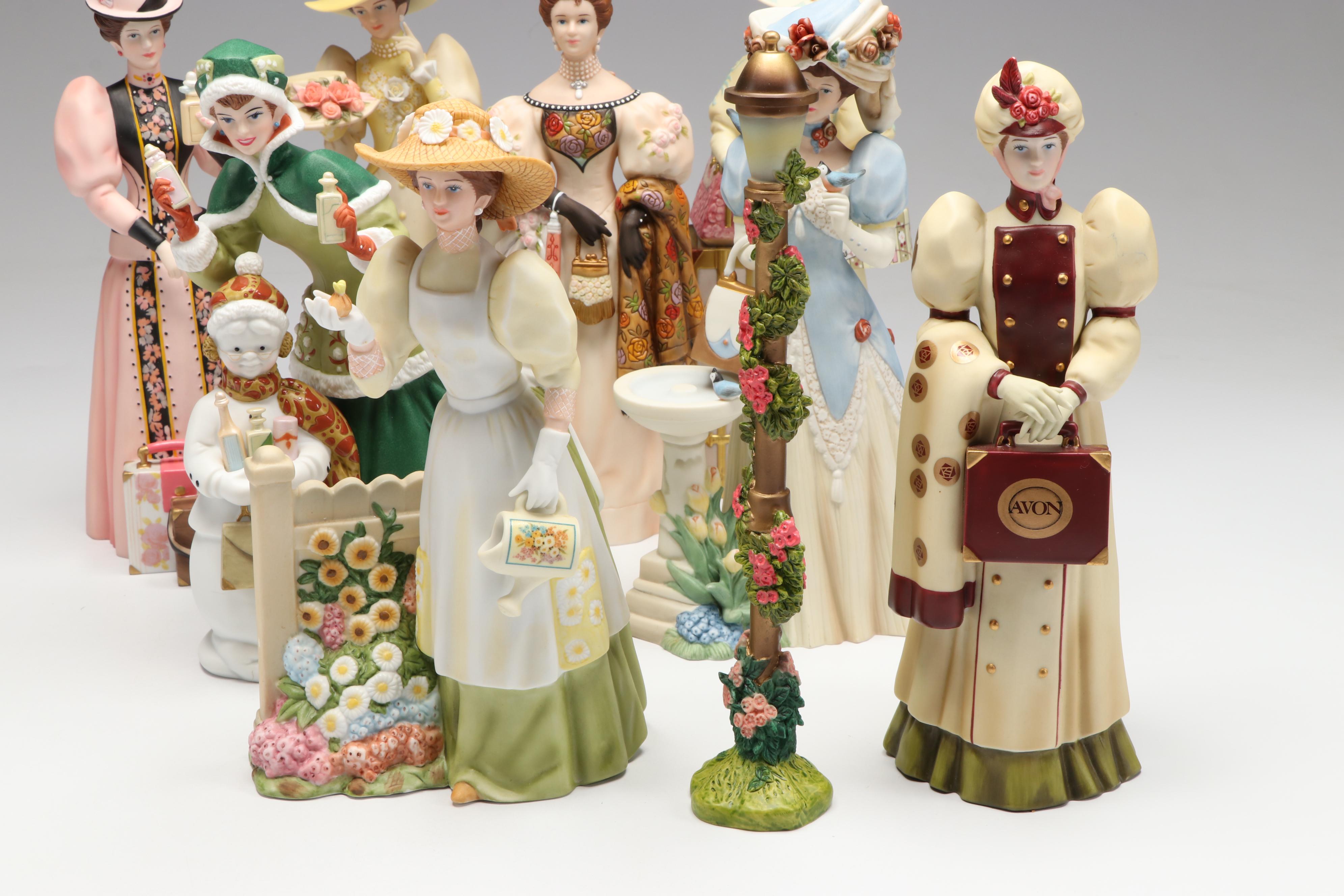 Avon President's Club "Albee Award" Porcelain Figures