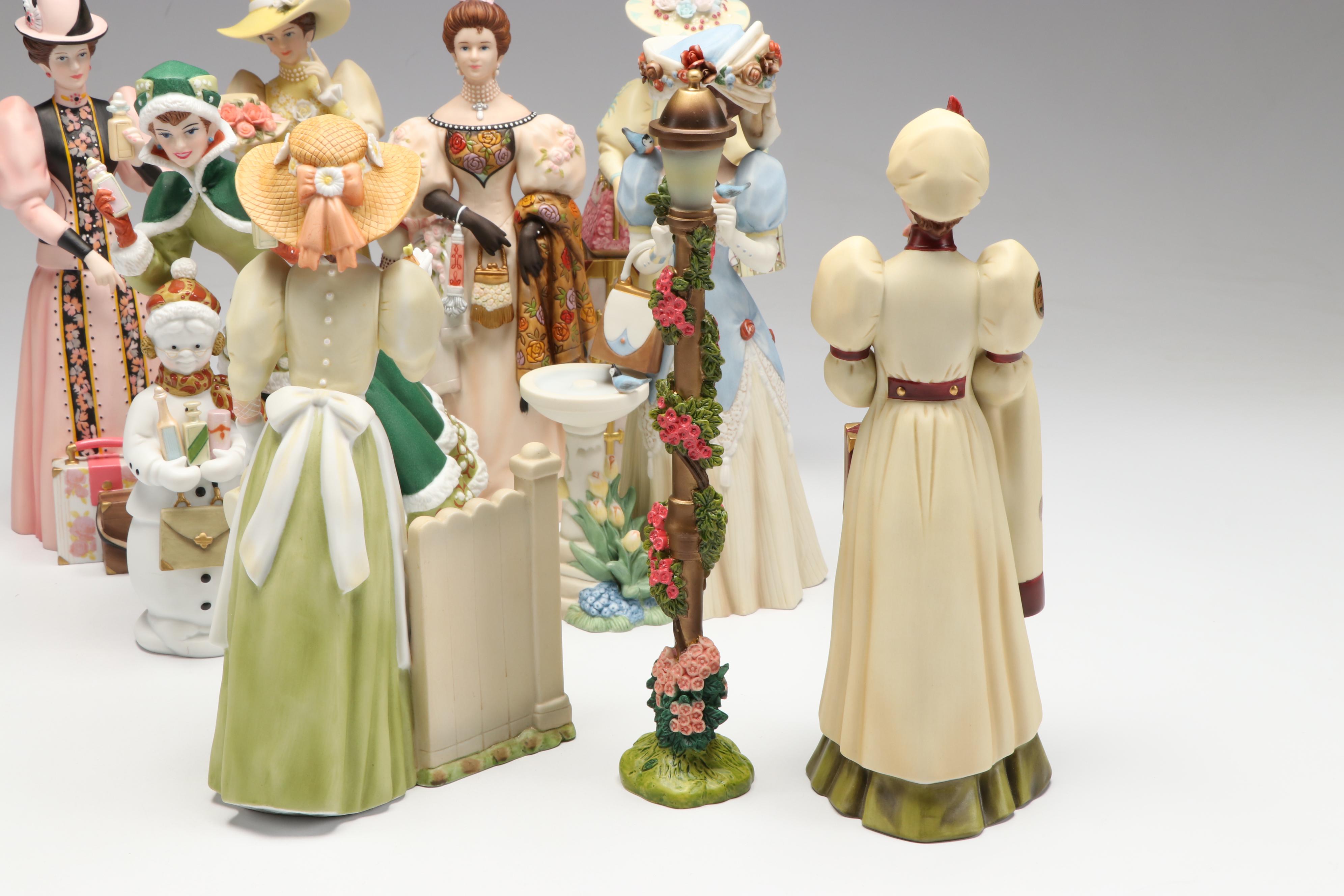 Avon President's Club "Albee Award" Porcelain Figures