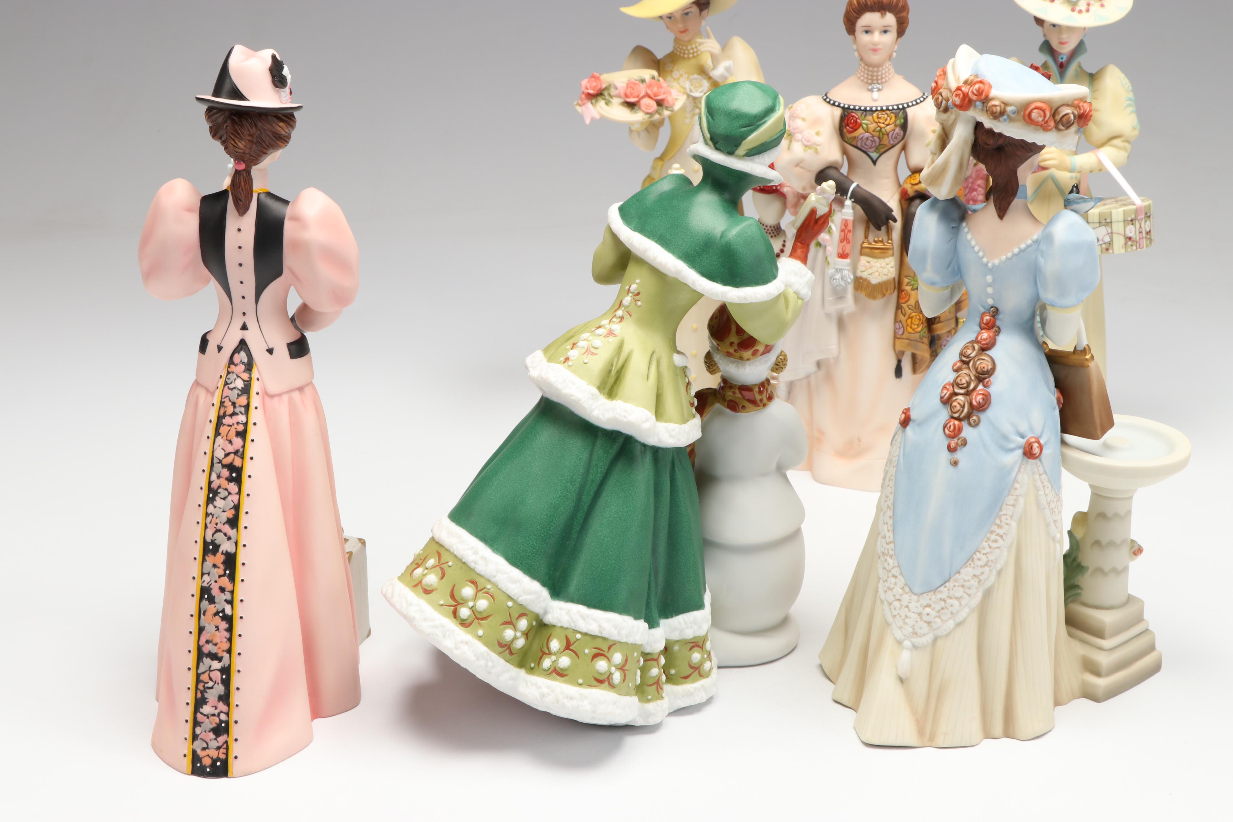 Avon President's Club "Albee Award" Porcelain Figures