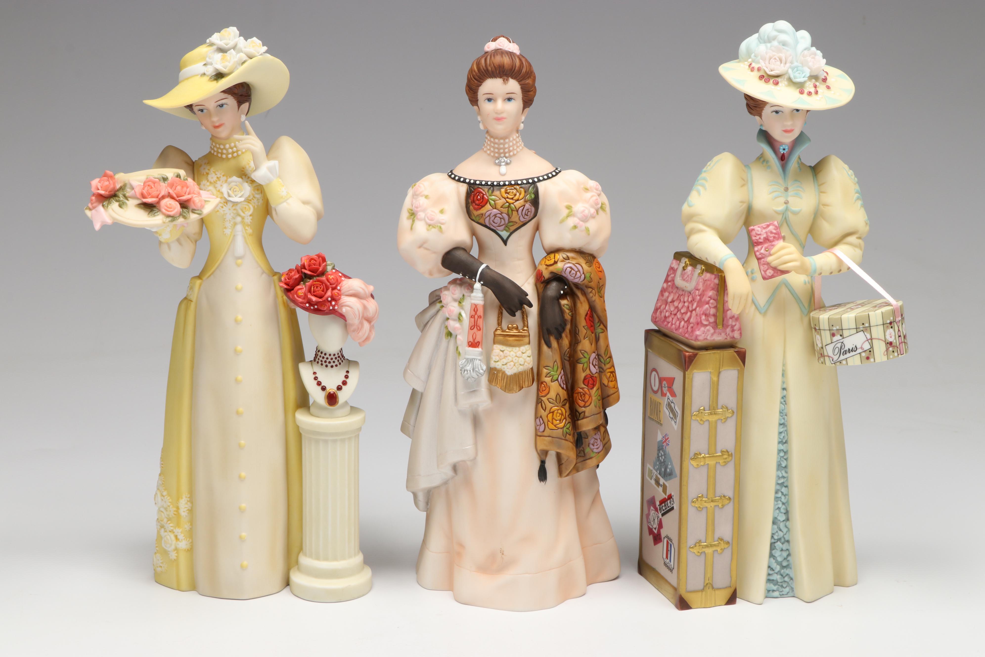 Avon President's Club "Albee Award" Porcelain Figures