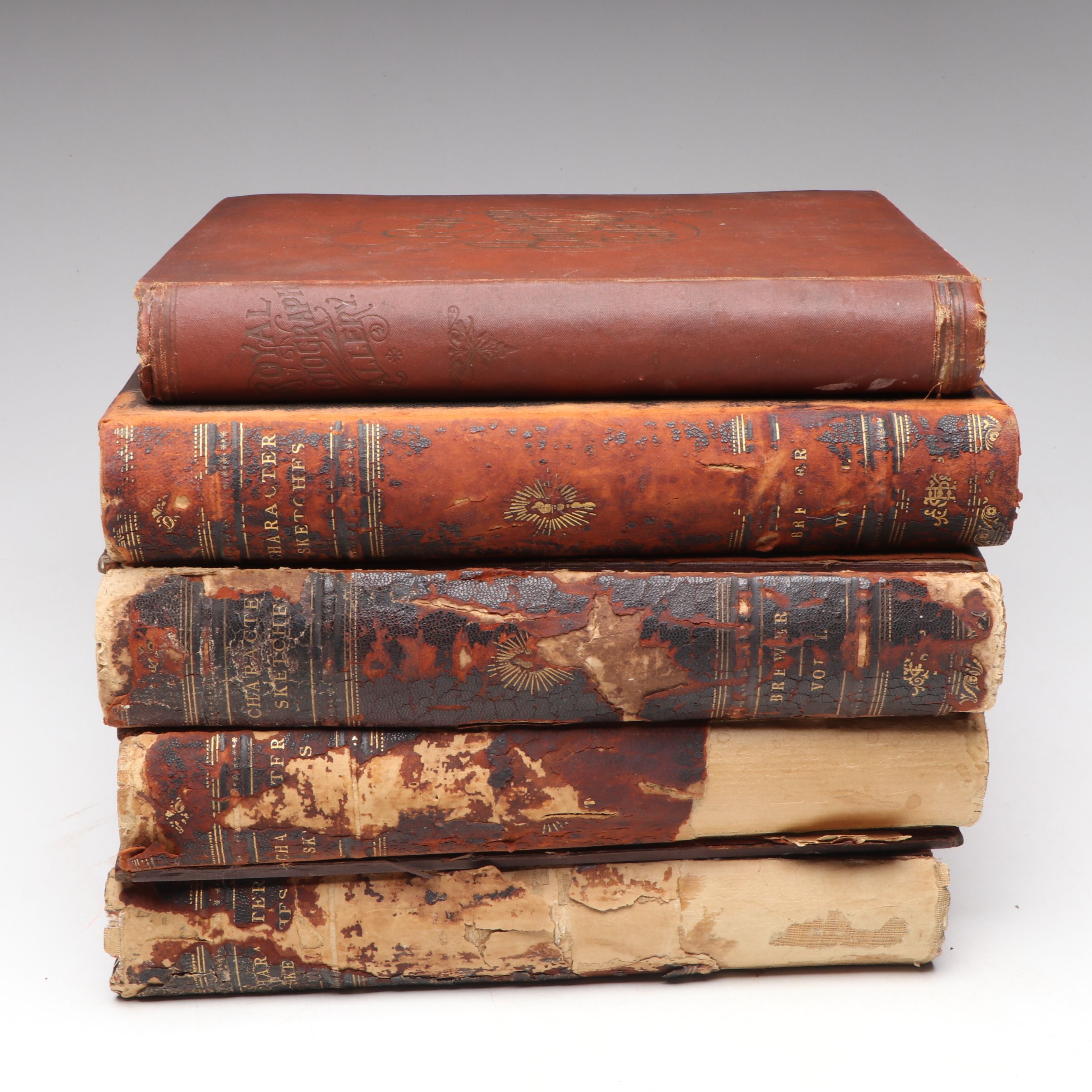 "Character Sketches of Romance and Fiction" Series with Photo Book, Late 19th C.