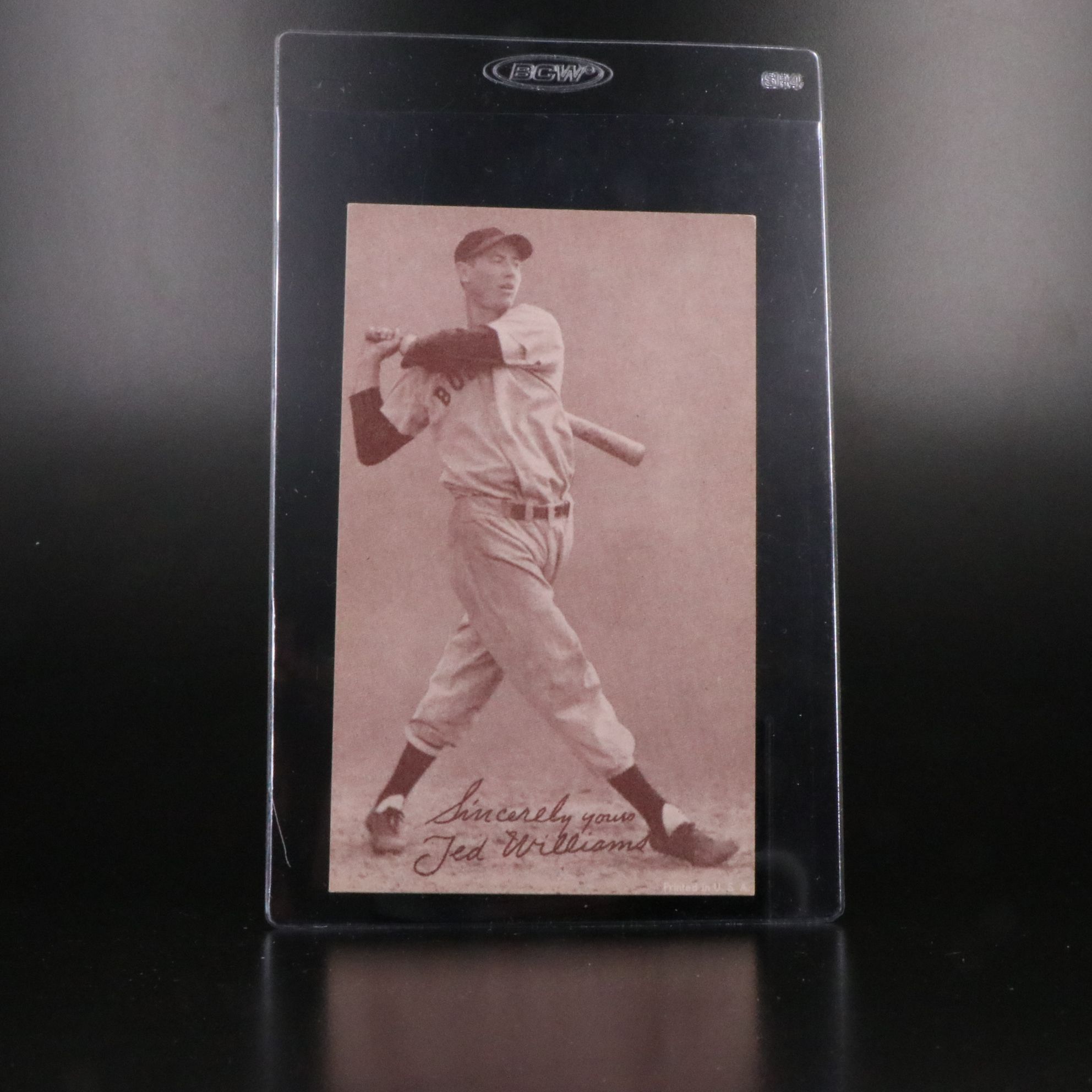 Baseball Exhibit Cards with Hank Aaron, Ted Williams, and More, Mid-20th Century