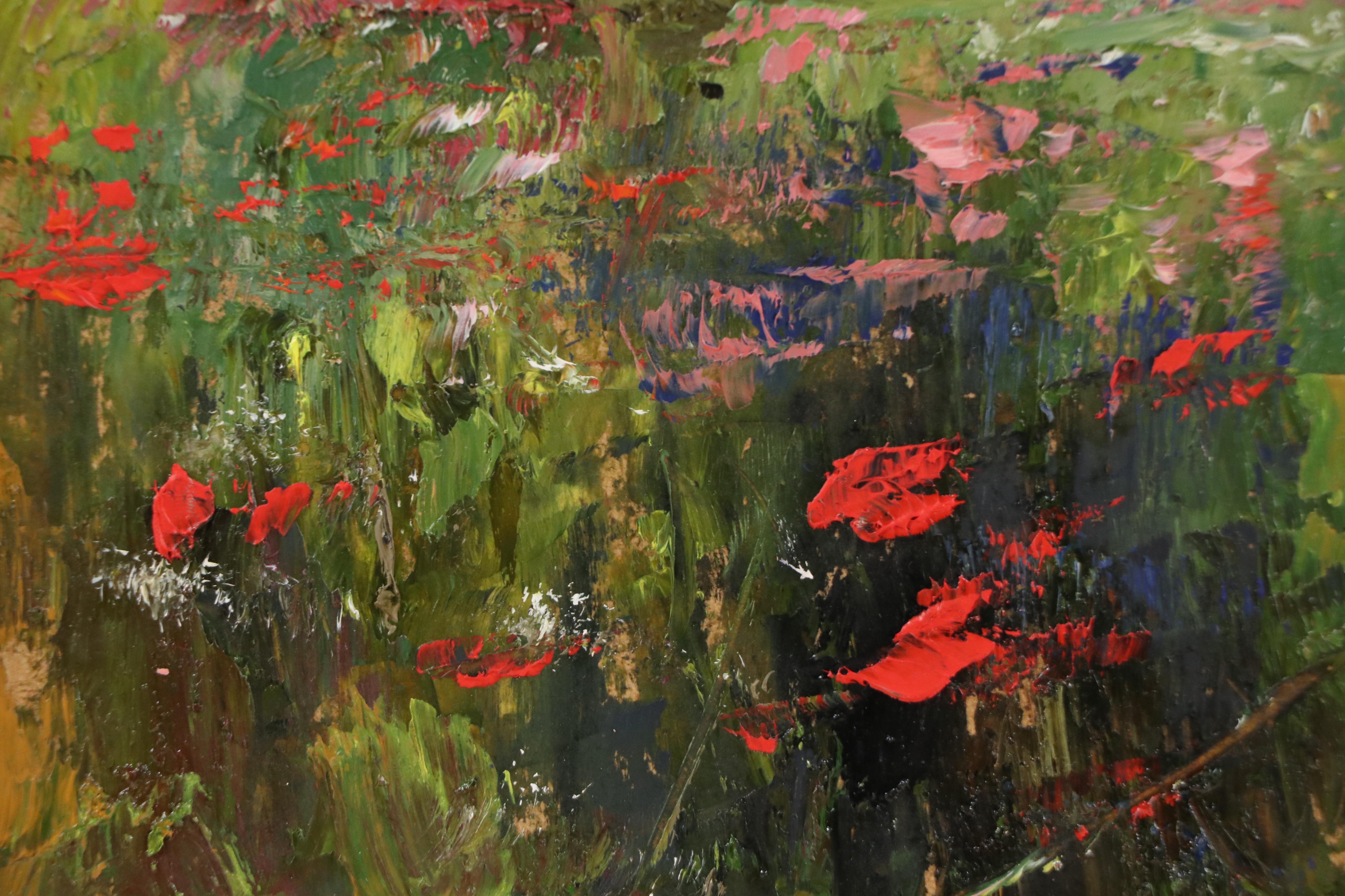 Natalia Demenko Poppy Field Landscape Oil Painting