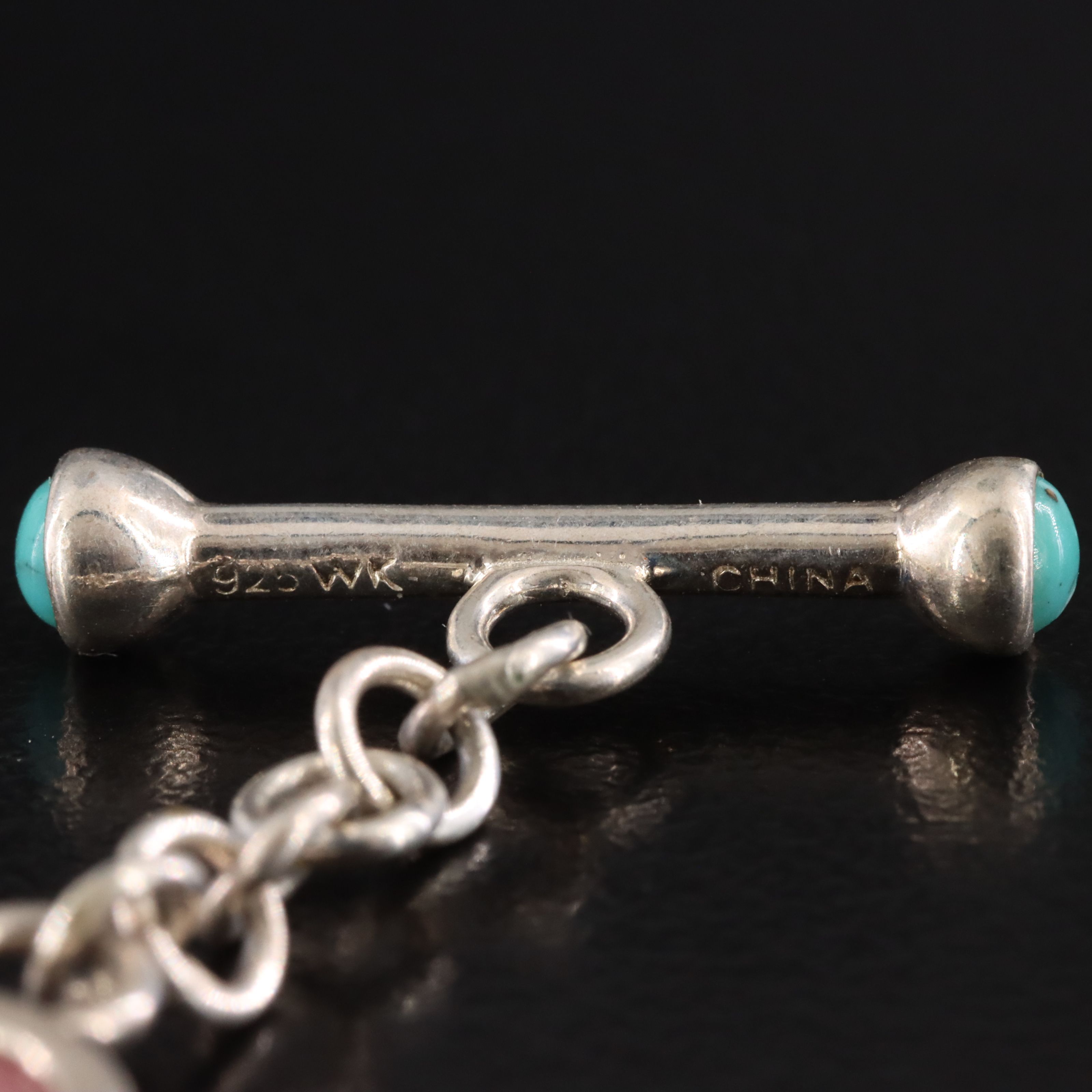 Sterling Quartz Turquoise Doublet, Lapis Lazuli and Opal Bracelet