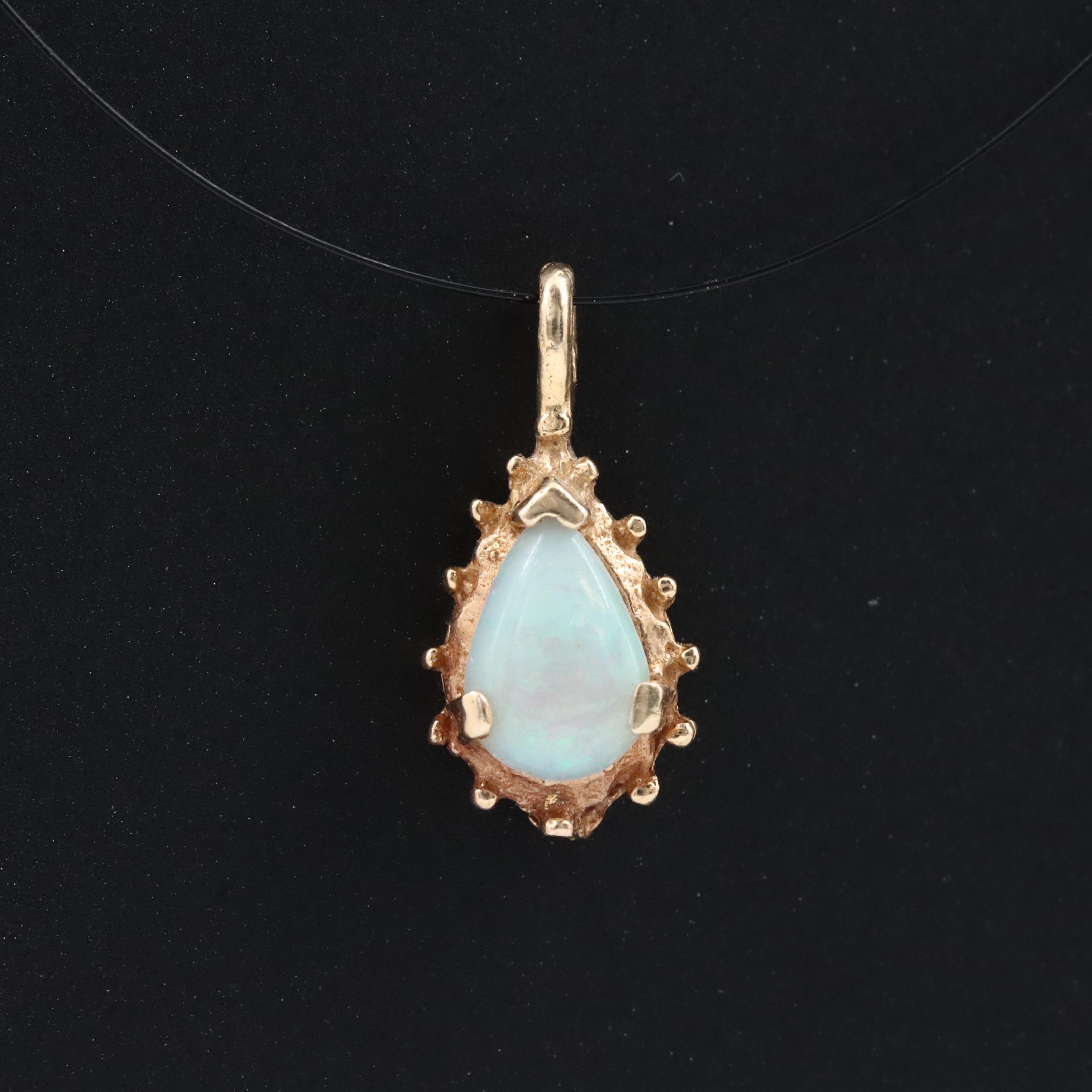 14K Opal Pendant