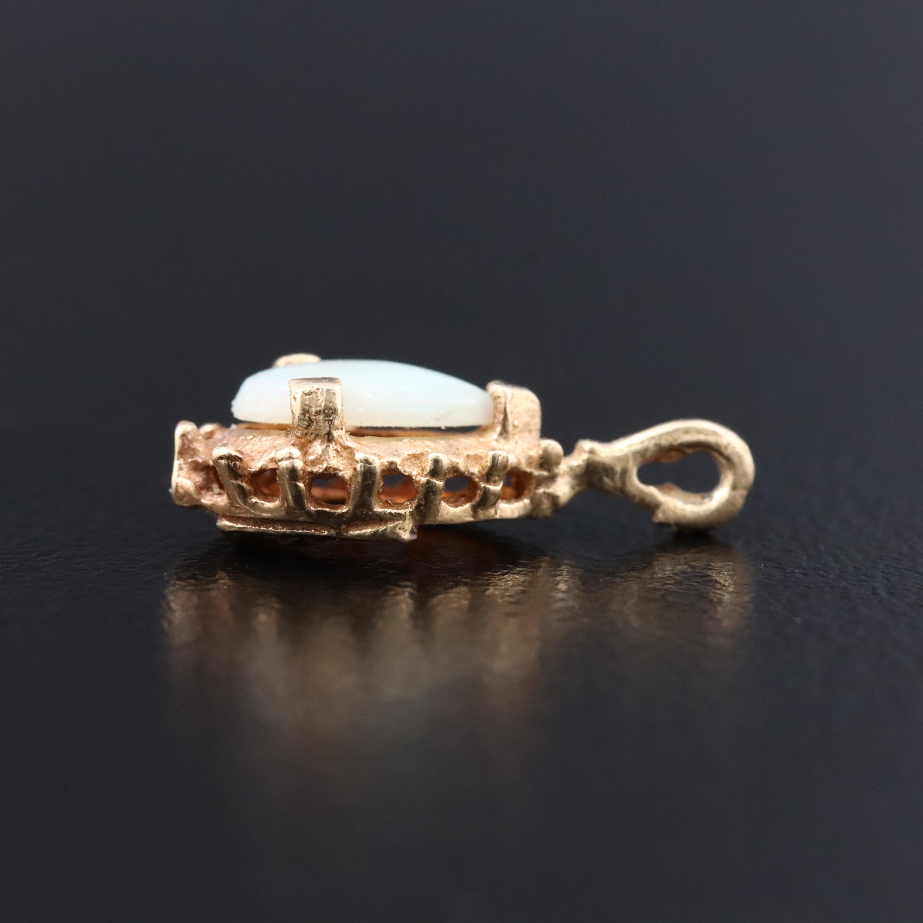 14K Opal Pendant