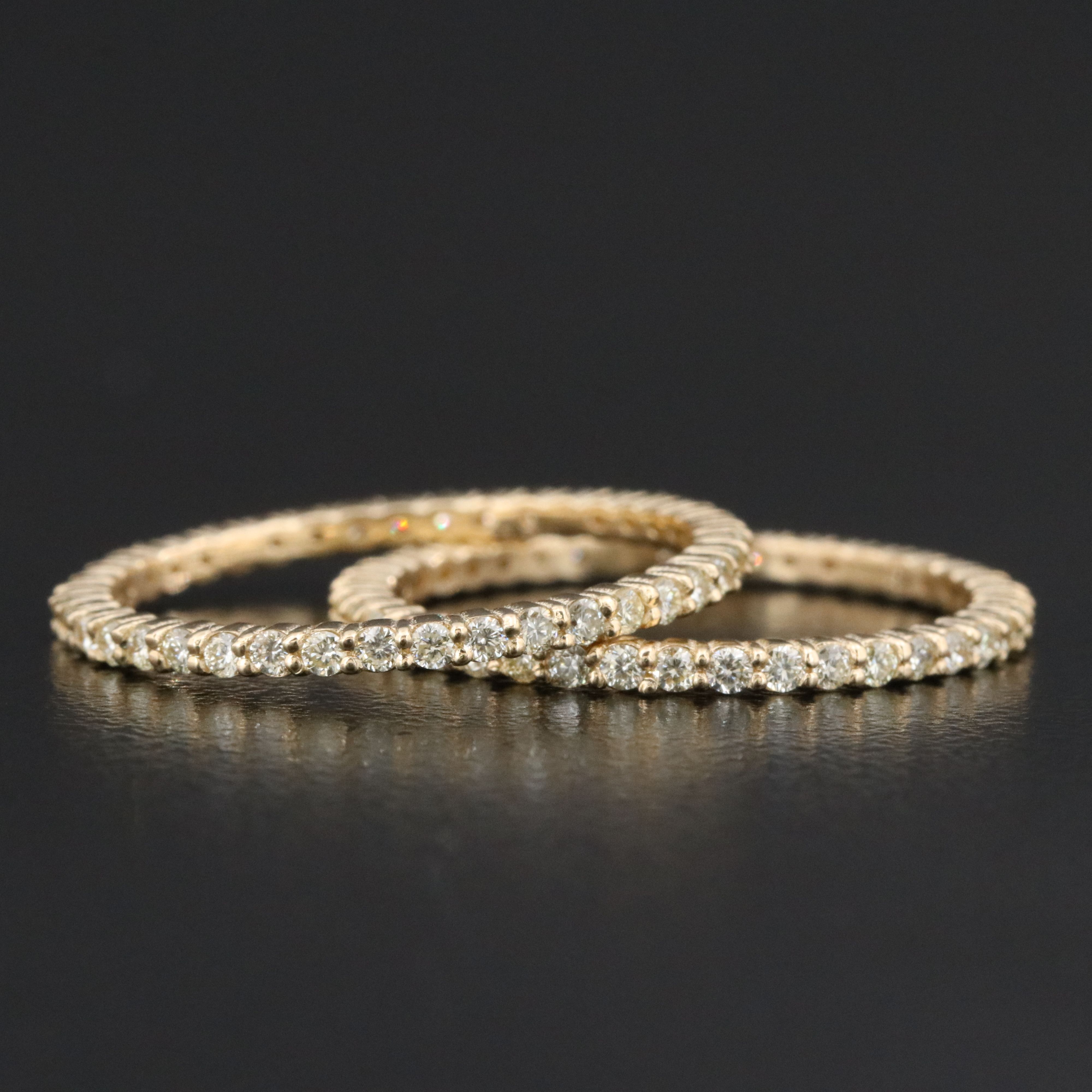 14K 1.62 CTW Diamond Eternity Bands