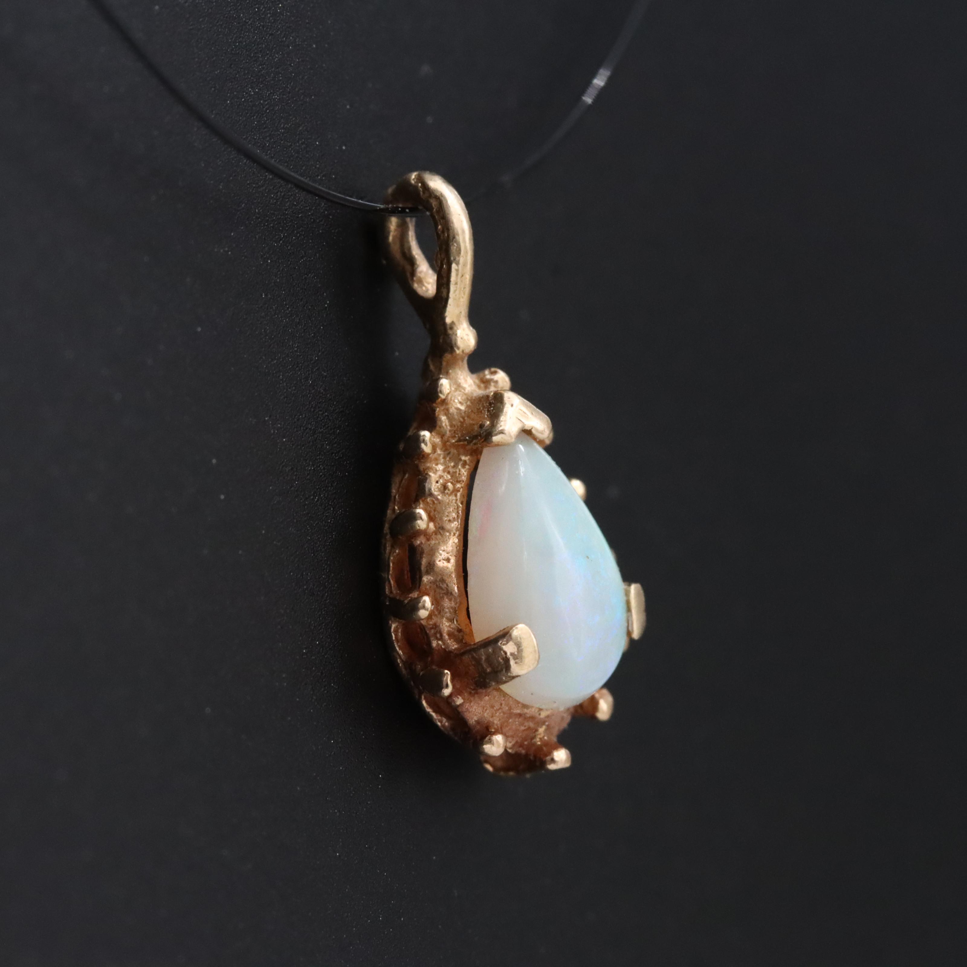 14K Opal Pendant