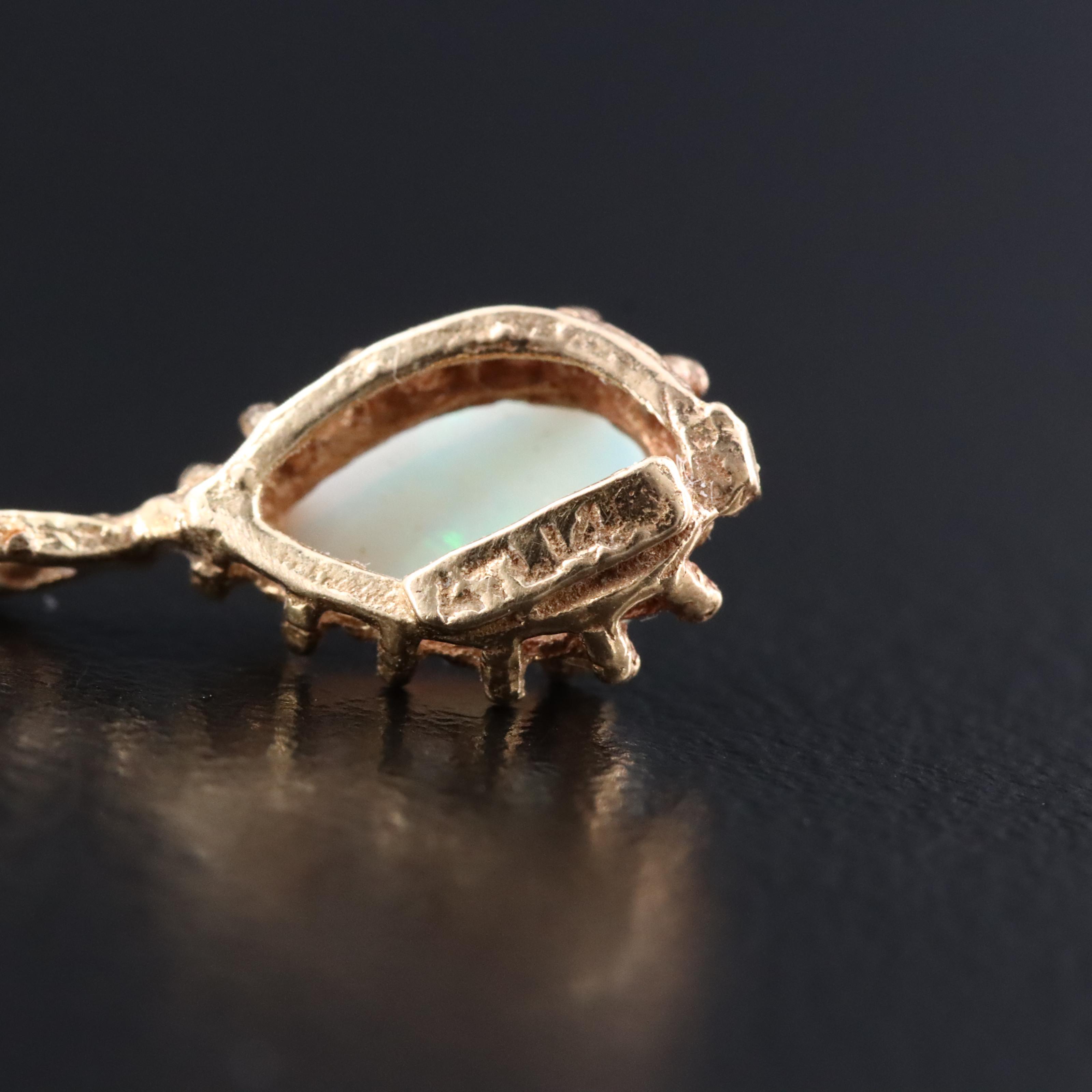 14K Opal Pendant