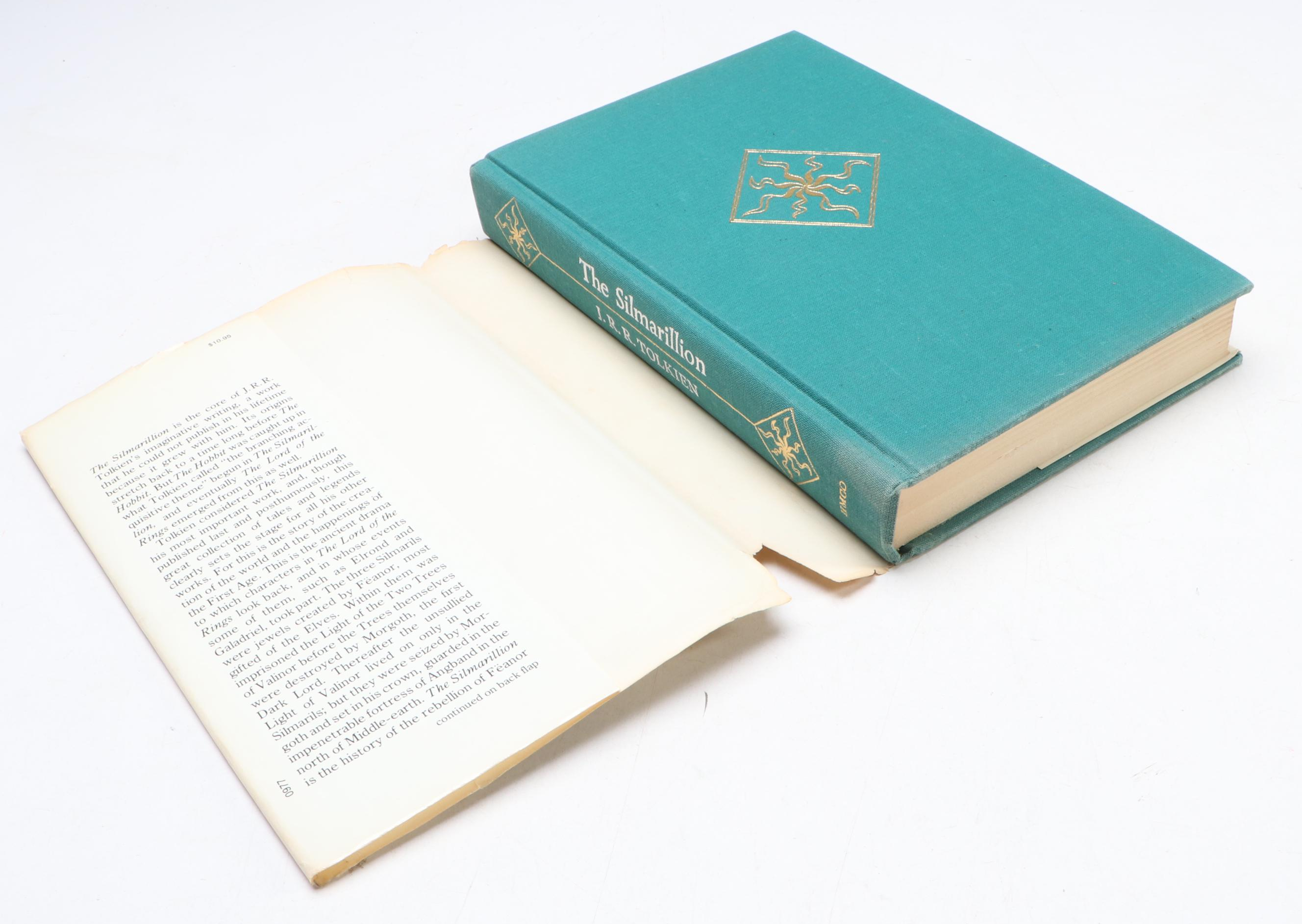 First American Edition "The Silmarillion" by J. R. R. Tolkien with Map, 1977