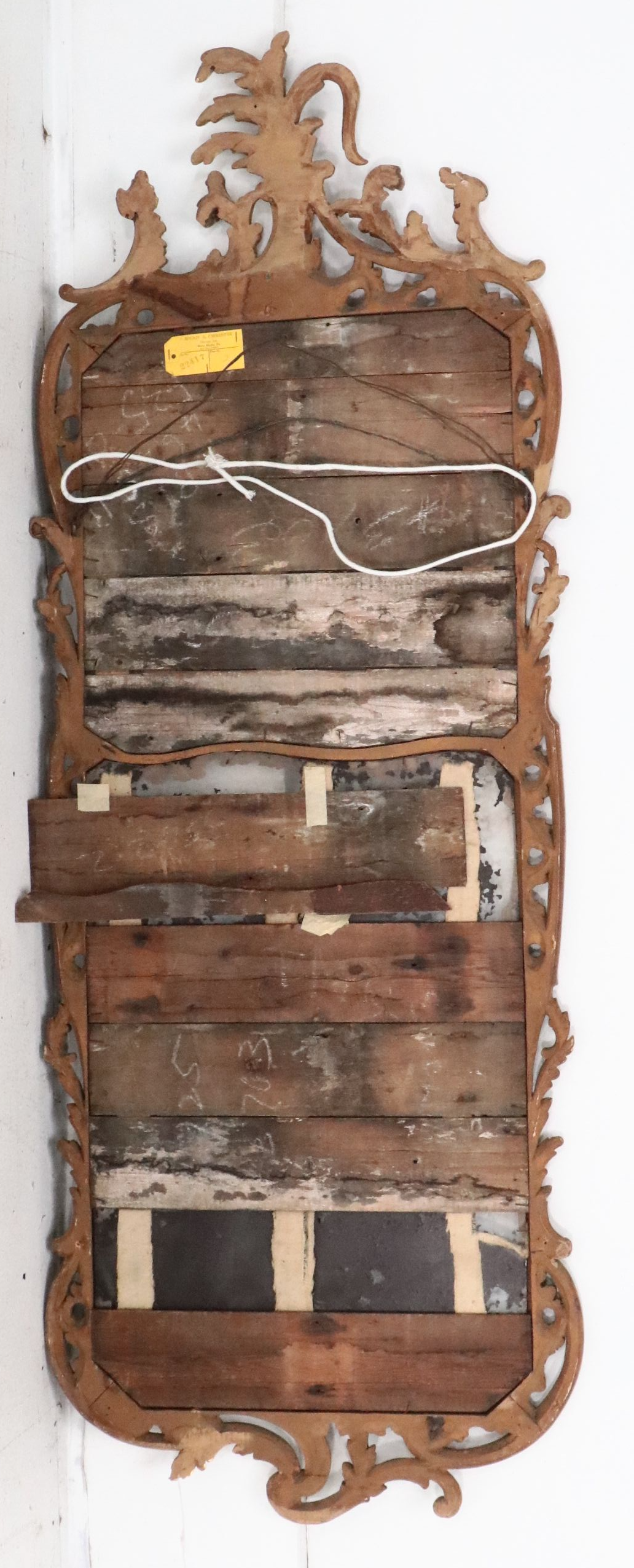 Pair of Louis XV Carved Giltwood Trumeau Mirrors