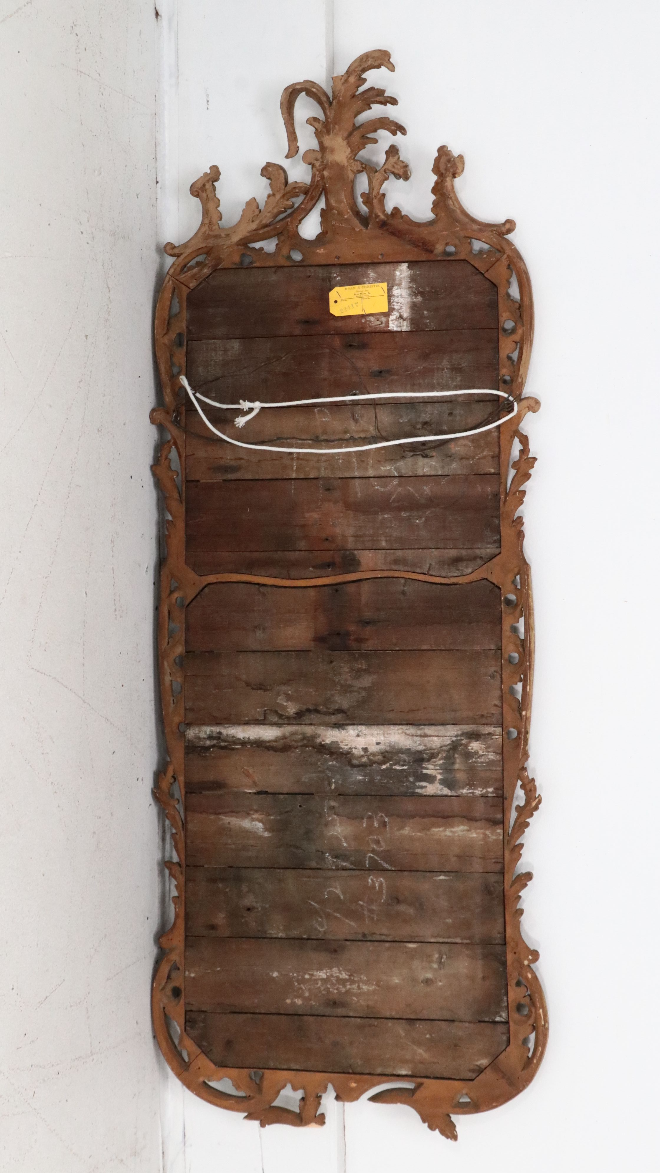 Pair of Louis XV Carved Giltwood Trumeau Mirrors