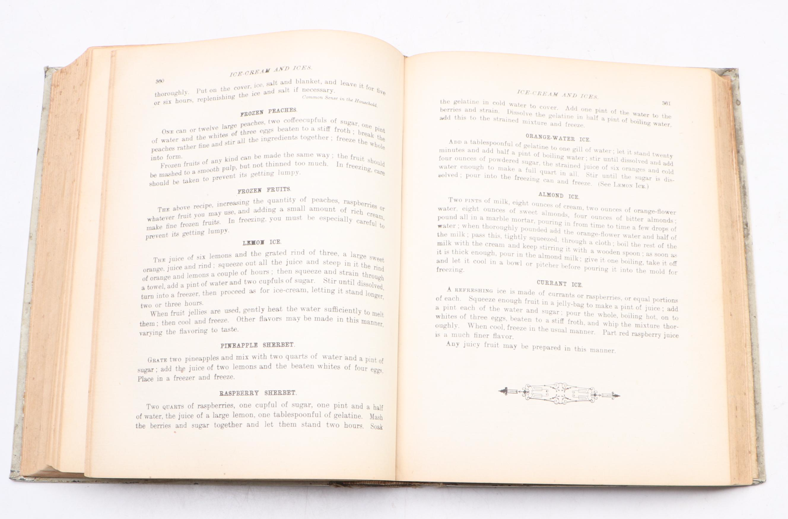 "The White House Cook Book" by Hugo Ziemann and Fanny L. Gillette, 1899